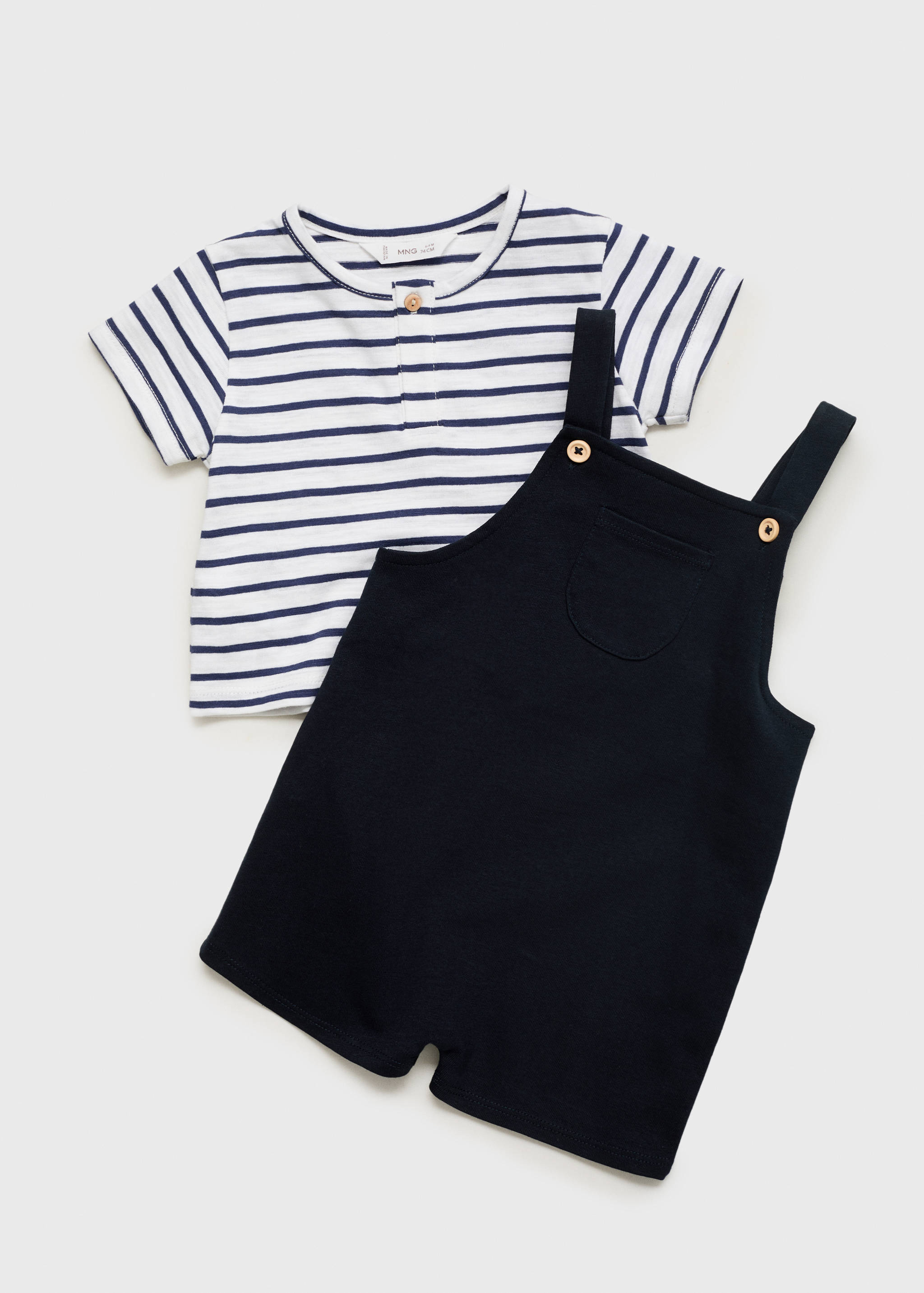 Striped cotton T-shirt - Article without model