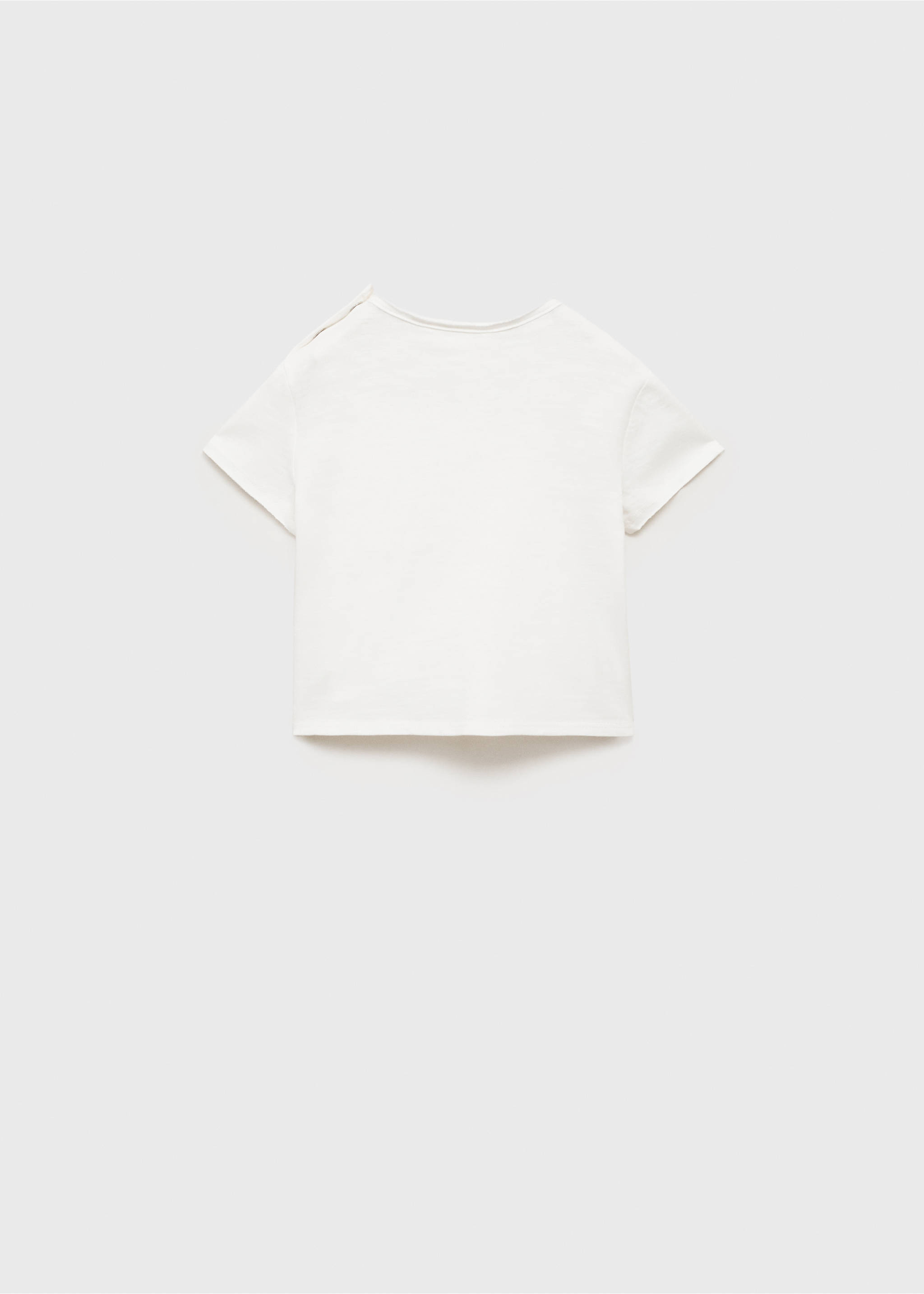 Printed cotton-blend t-shirt - Reverse of the article, Off White. Ref: 17001151-00.