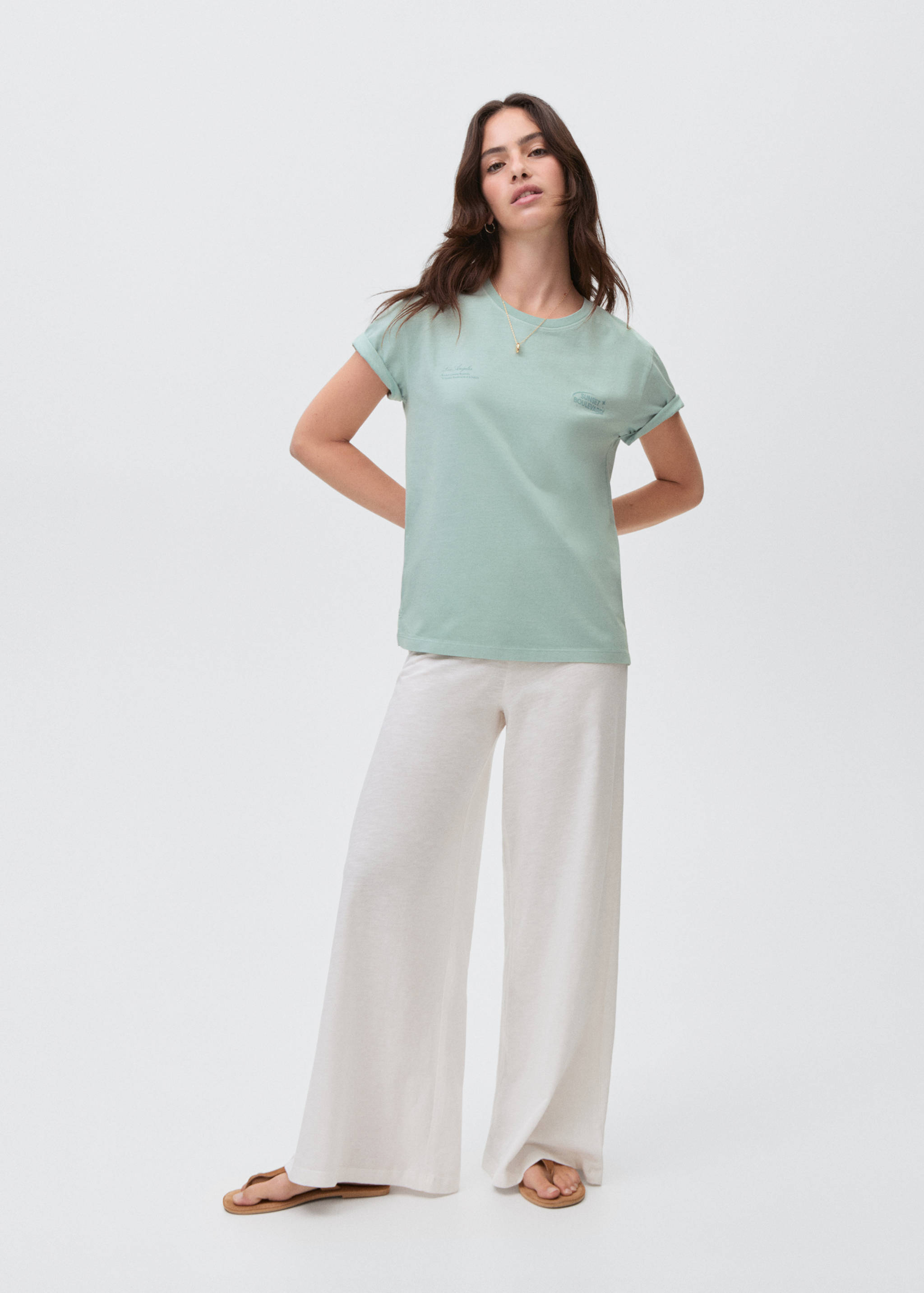 Short-sleeved printed t-shirt - General plane