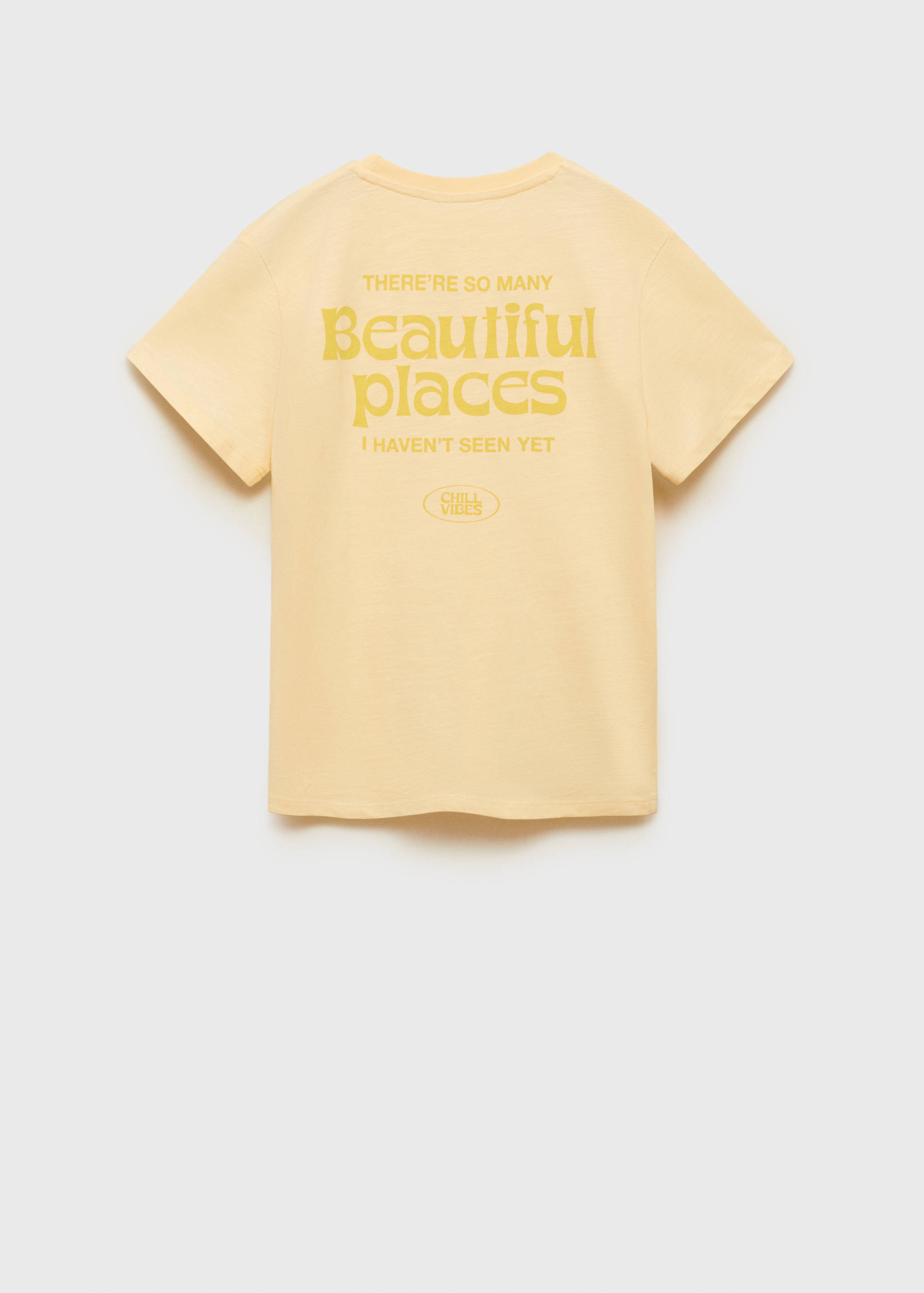 Printed cotton-blend T-shirt - Reverse of the article