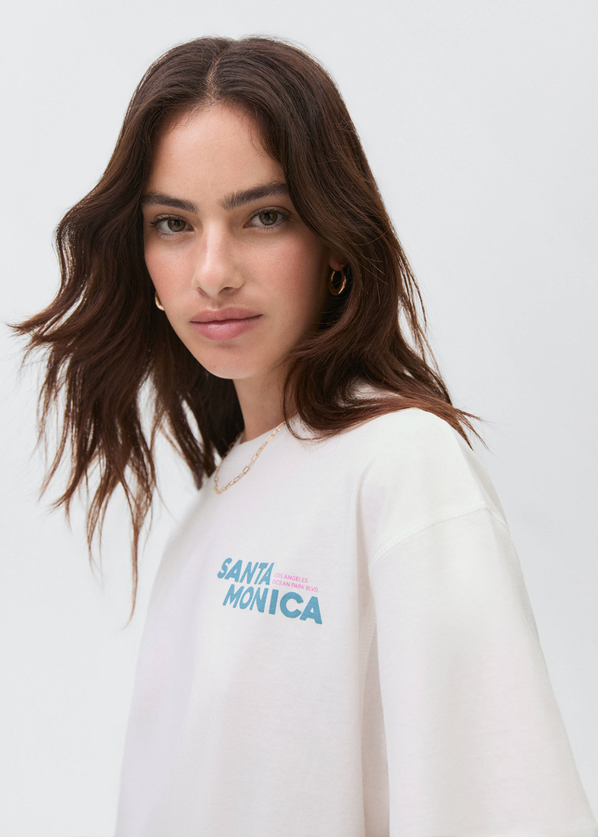 Short-sleeved printed t-shirt - Details of the article 1