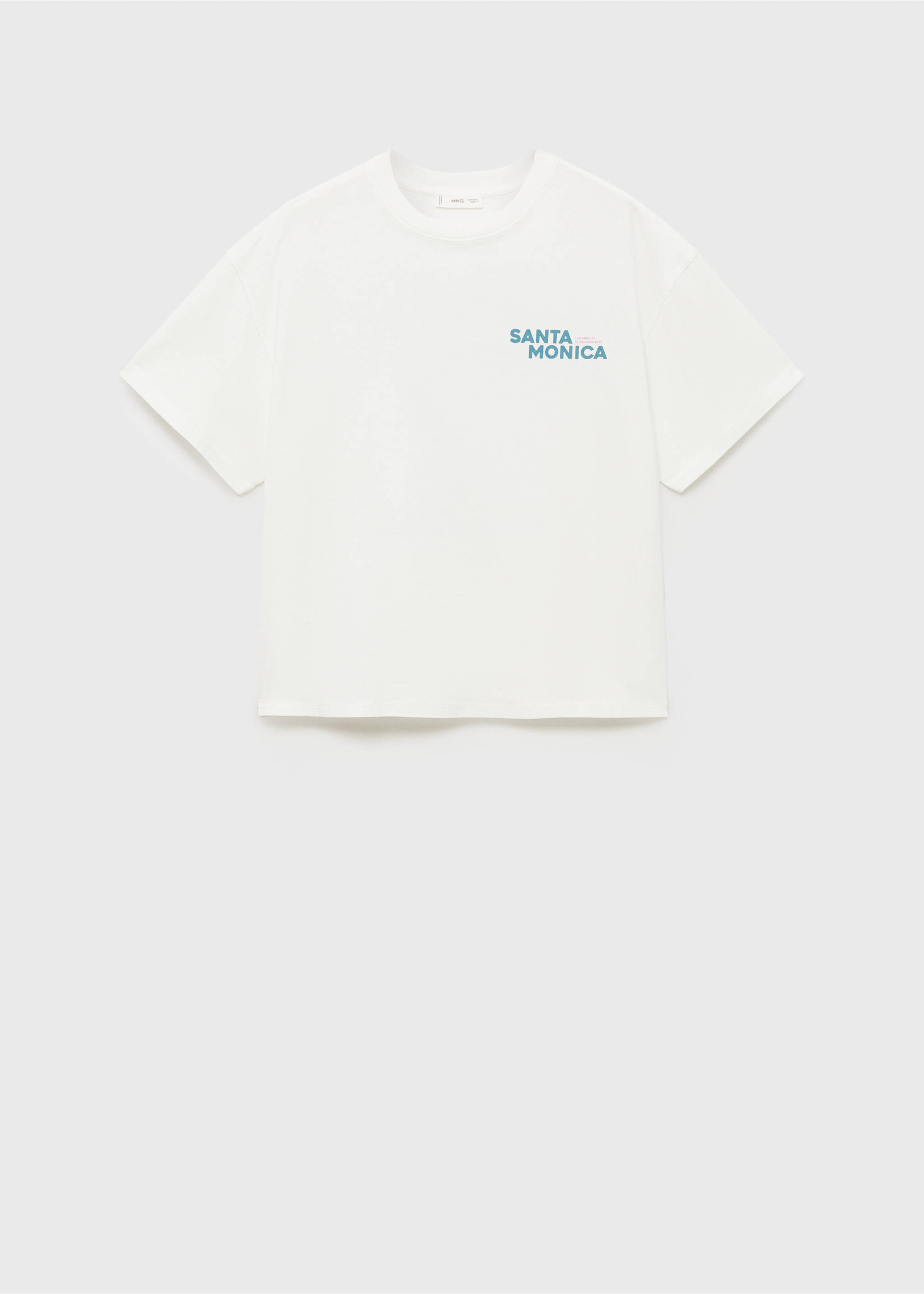 Short-sleeved printed t-shirt - Article without model, Off White. Ref: 17001159-00.