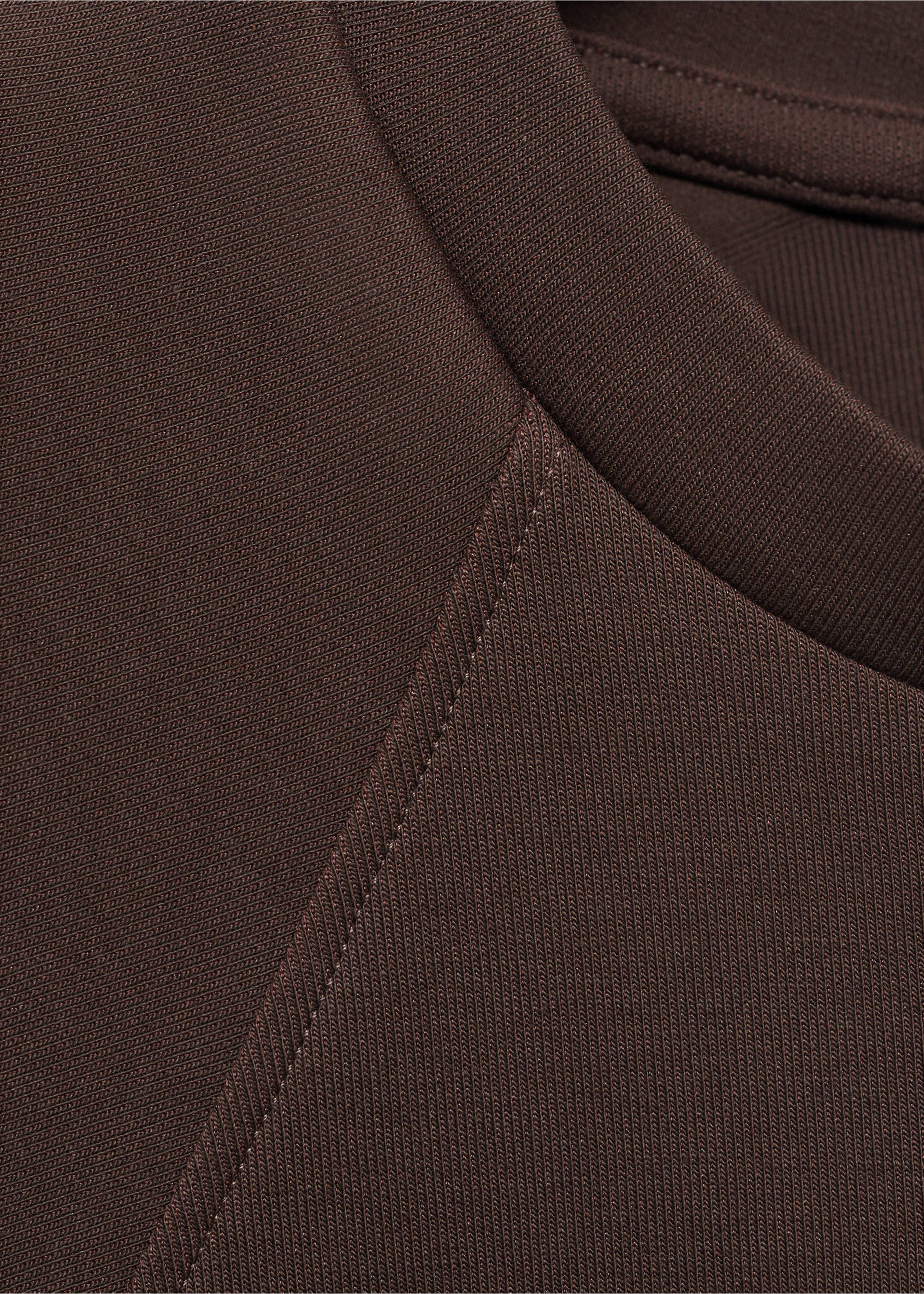 Shoulder pad t-shirt - Details of the article 8, Chocolate. Ref: 17001160-00.