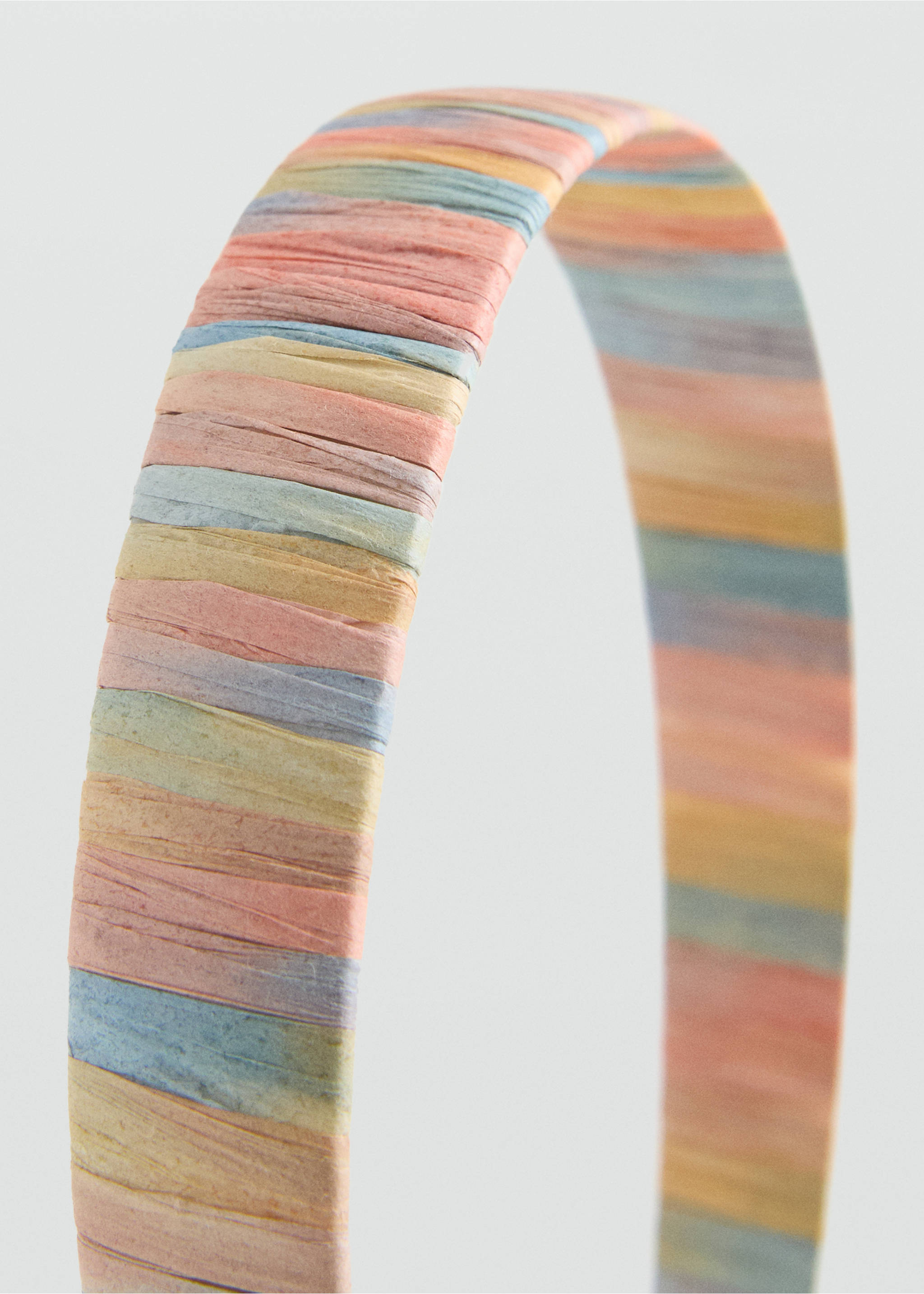 Mehrfarbiger Haarreif - Mittlere Ansicht, Bräunliches Orange. Ref: 17001162-00.