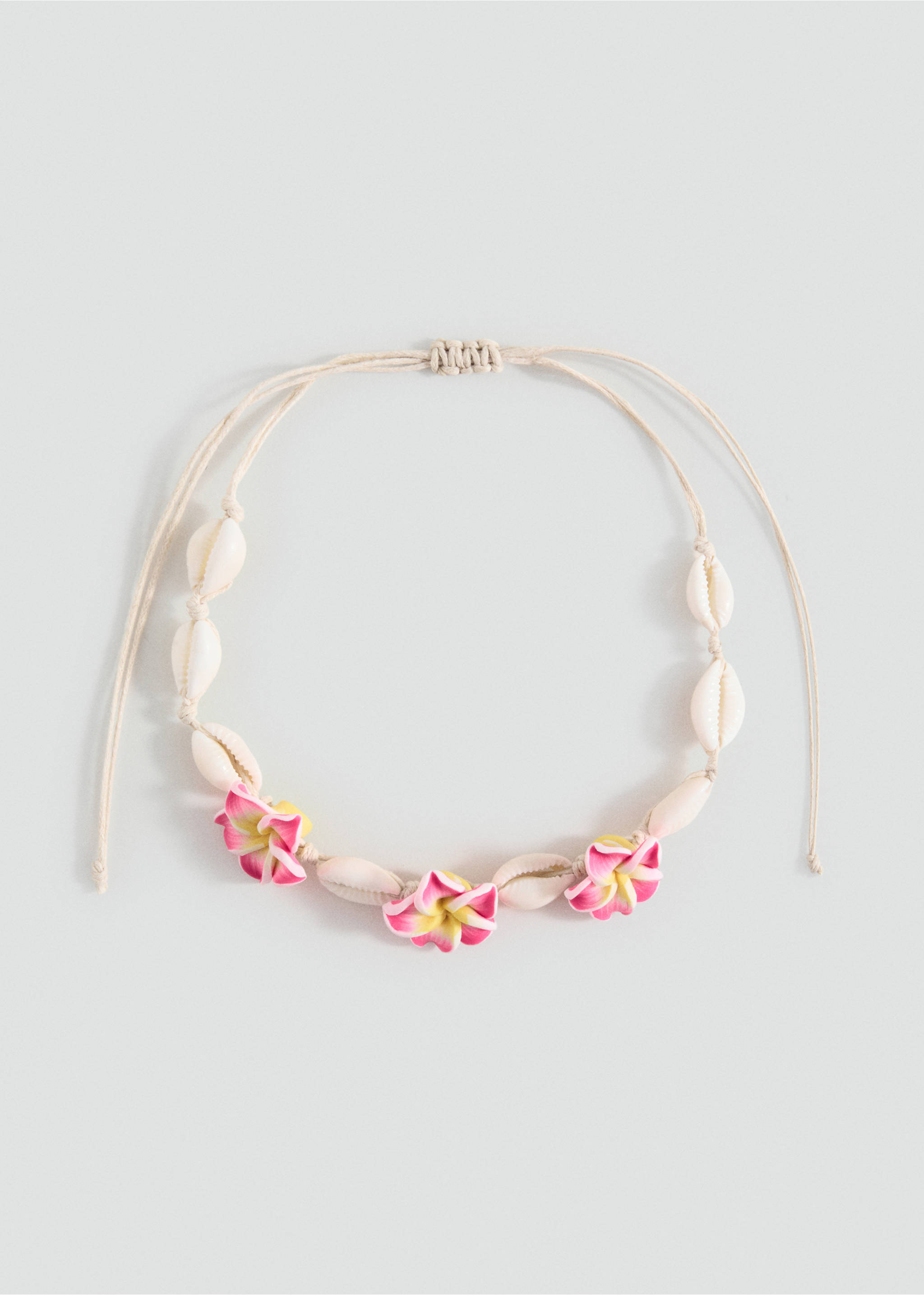 Shell choker necklace - Article without model, Pink. Ref: 17001167-00.