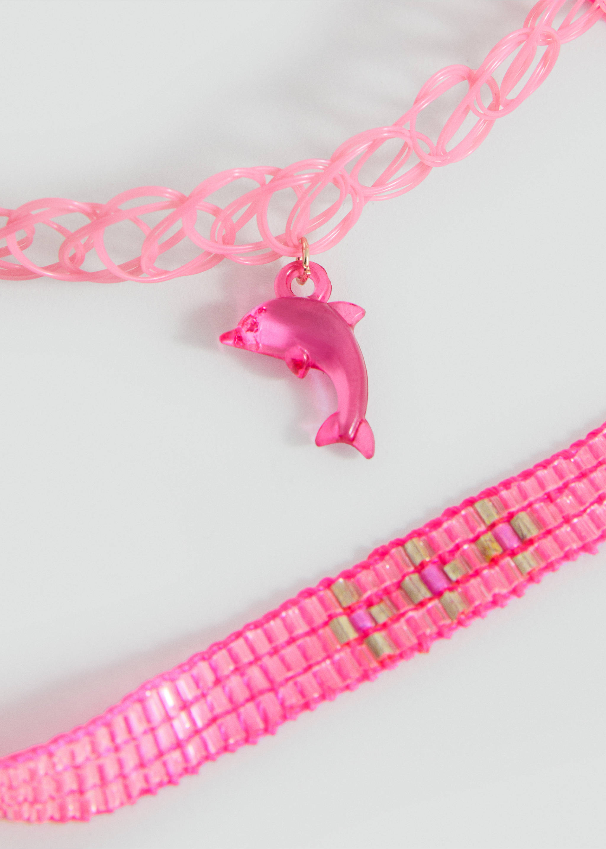 2 pack of necklaces - Medium plane, Pink. Ref: 17001168-00.