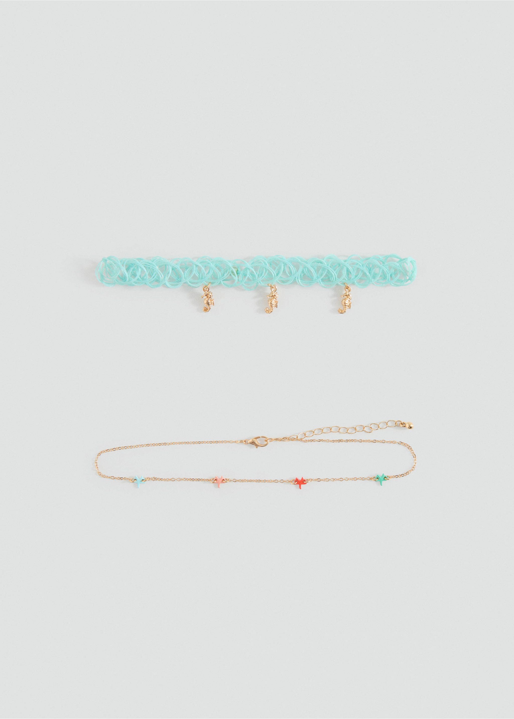 Combined necklace pack - Article without model, Aqua Green. Ref: 17001170-00.