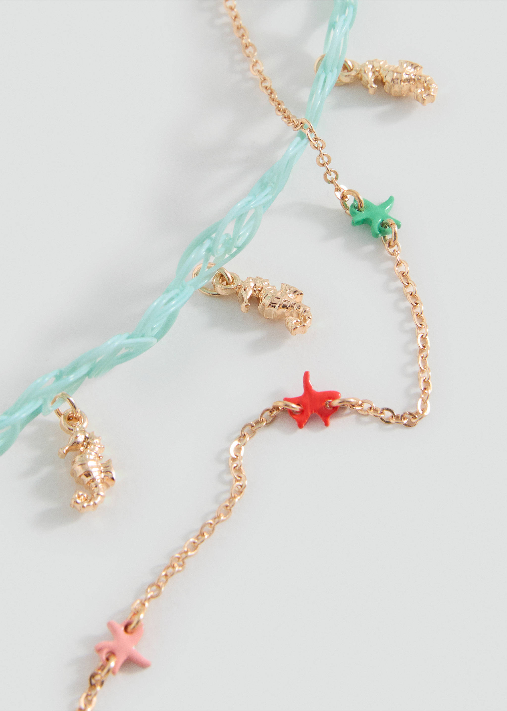 Combined necklace pack - Medium plane, Aqua Green. Ref: 17001170-00.