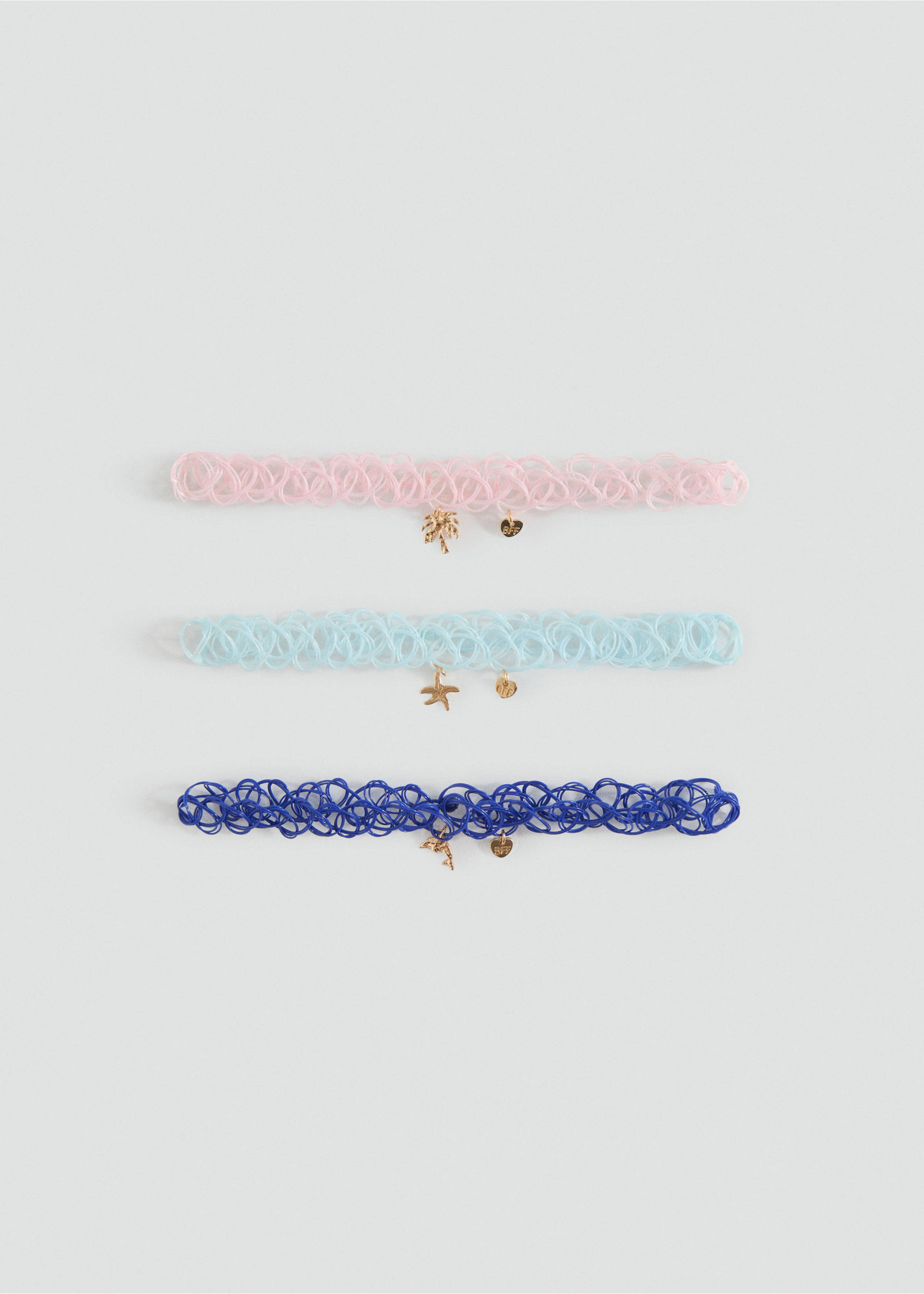 3er-Pack Chokers - Artikel ohne Model, Rosa. Ref: 17001172-00.