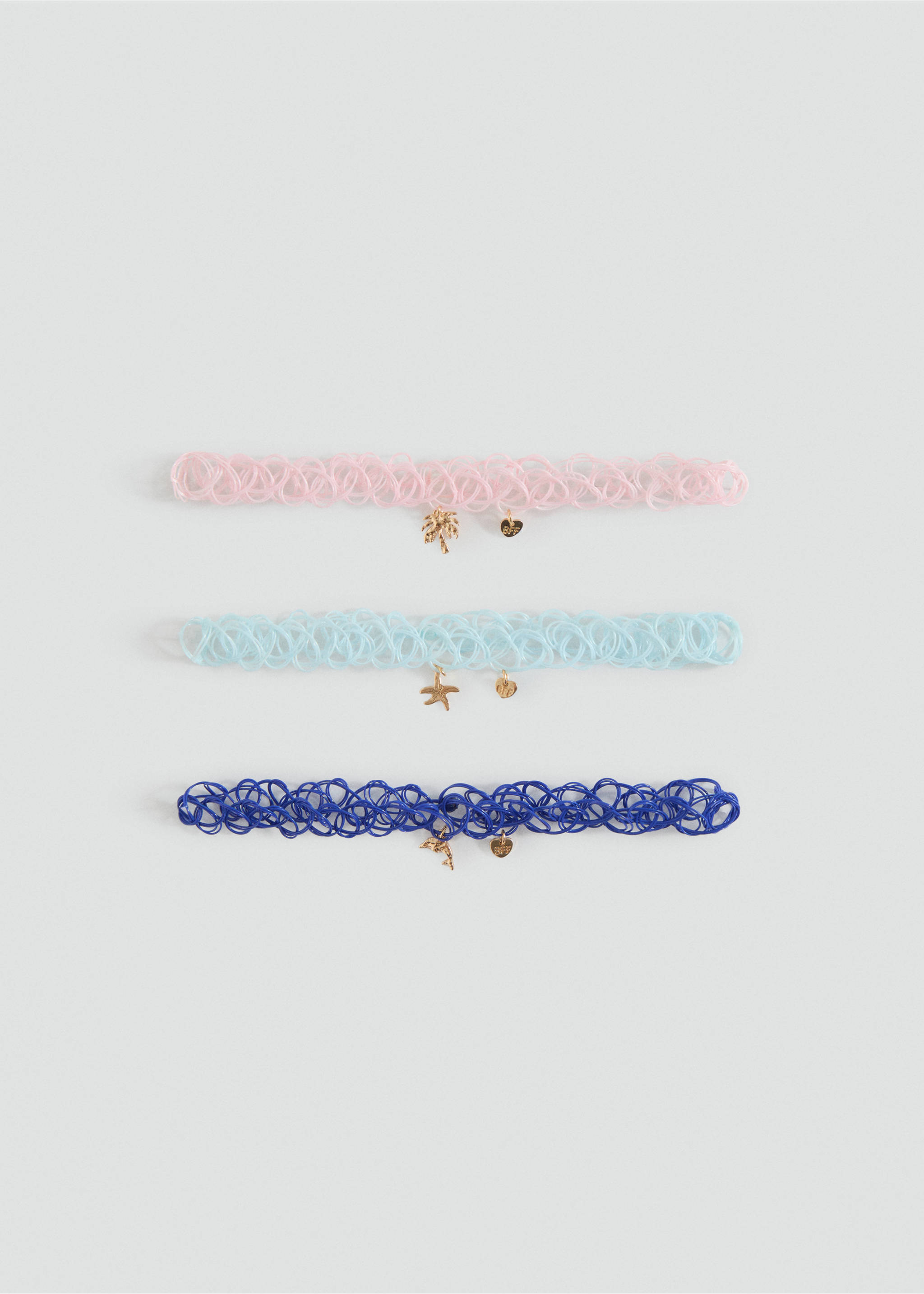 Pack of 3 chokers - Article without model, Pink. Ref: 17001172-00.