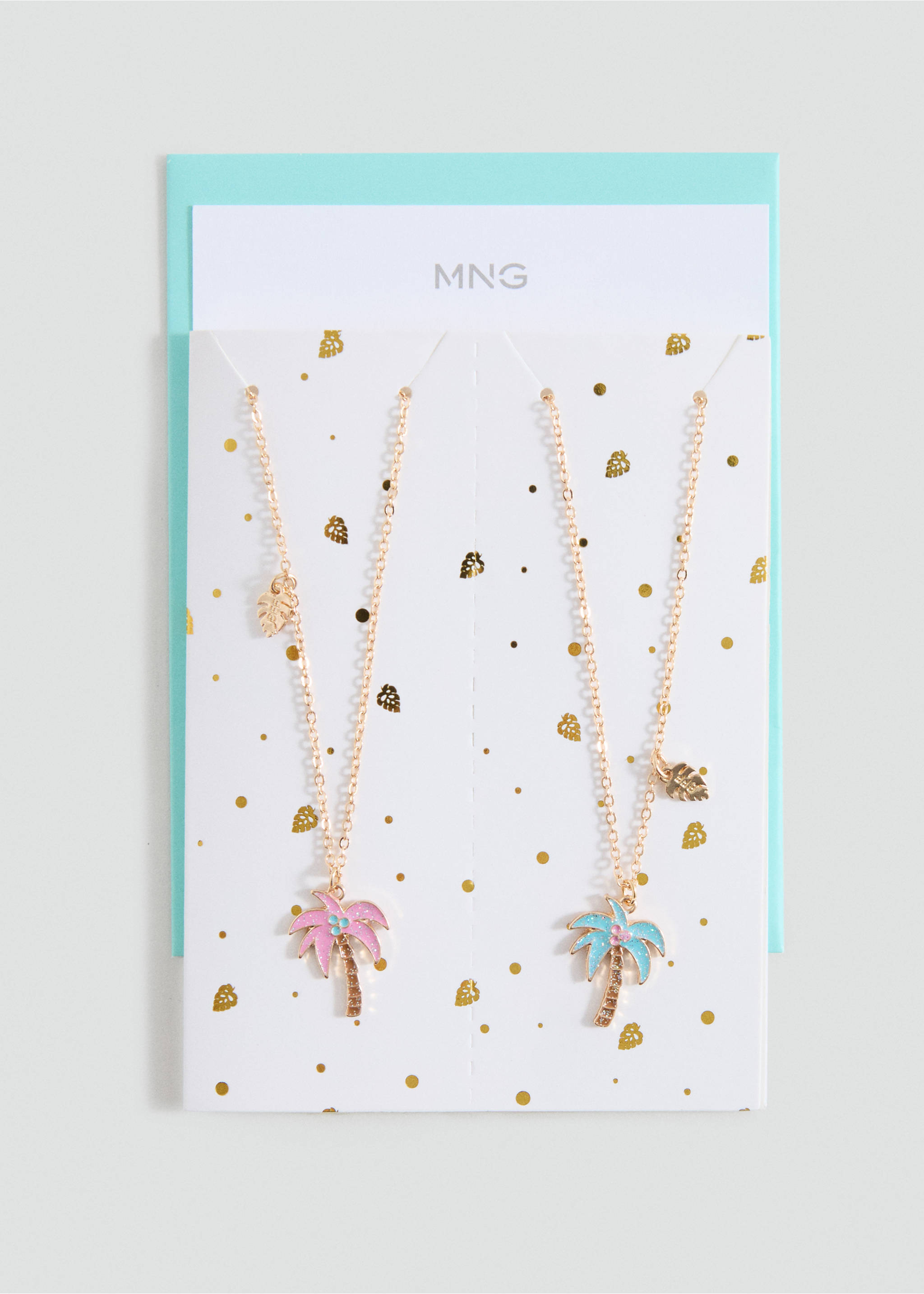 2 pack of necklaces - Details of the article 1, Gold. Ref: 17001173-00.