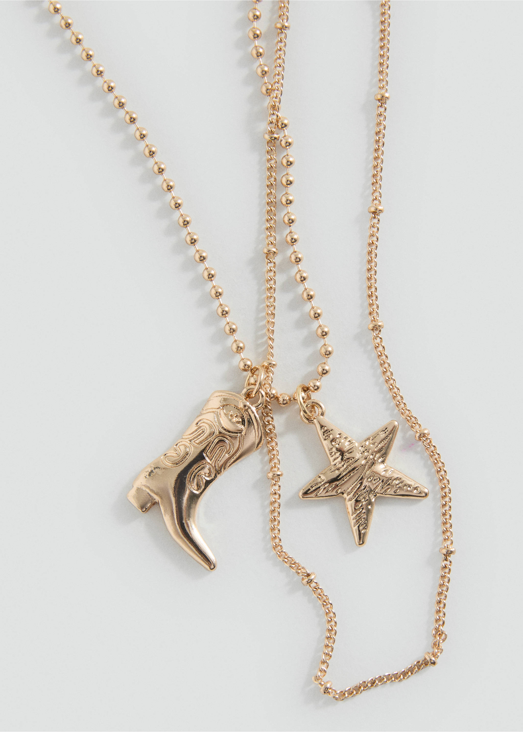 Combined necklace pack - Medium plane, Gold. Ref: 17001180-00.