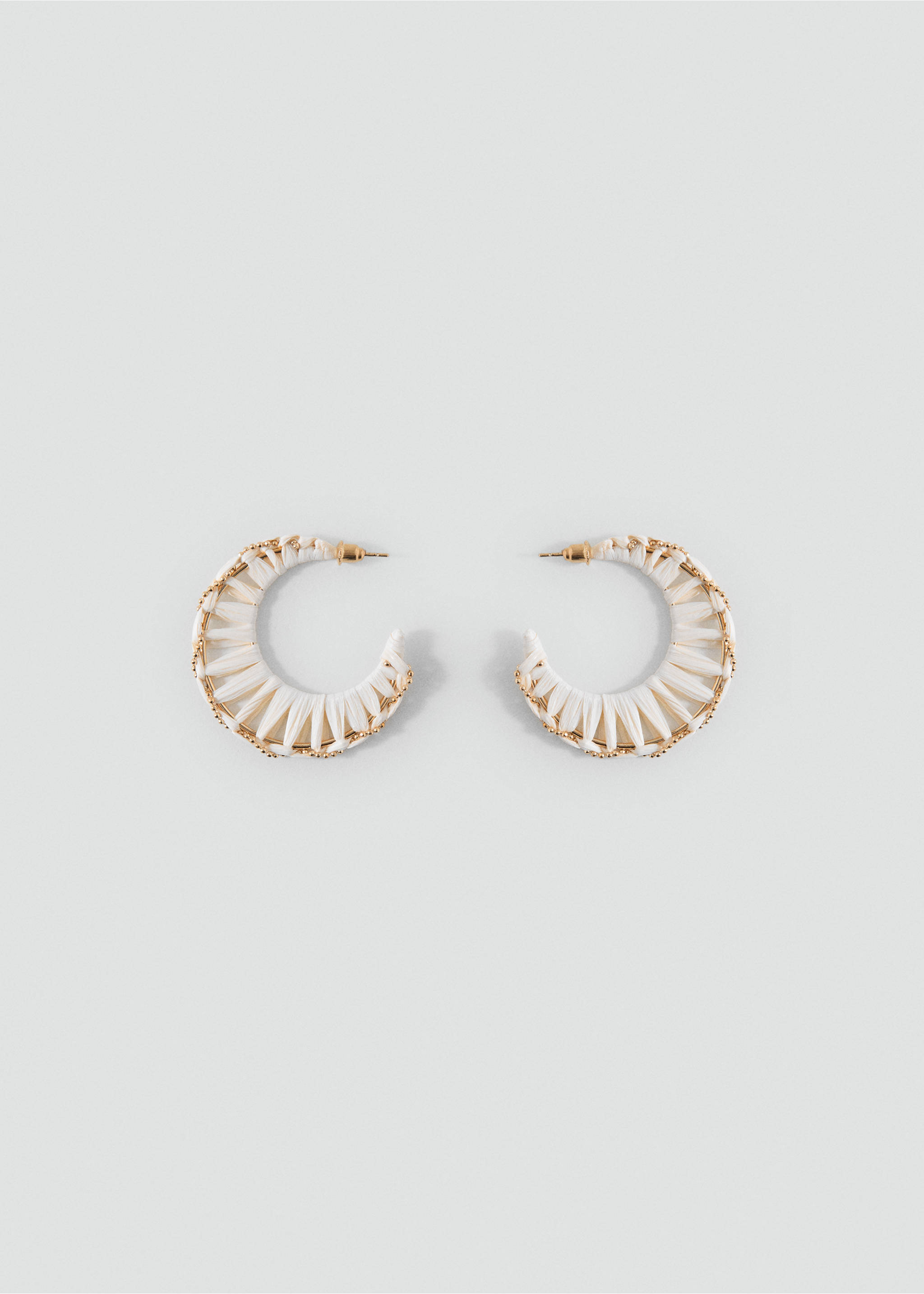 Open hoop earrings - Article without model, Sand. Ref: 17001185-00.