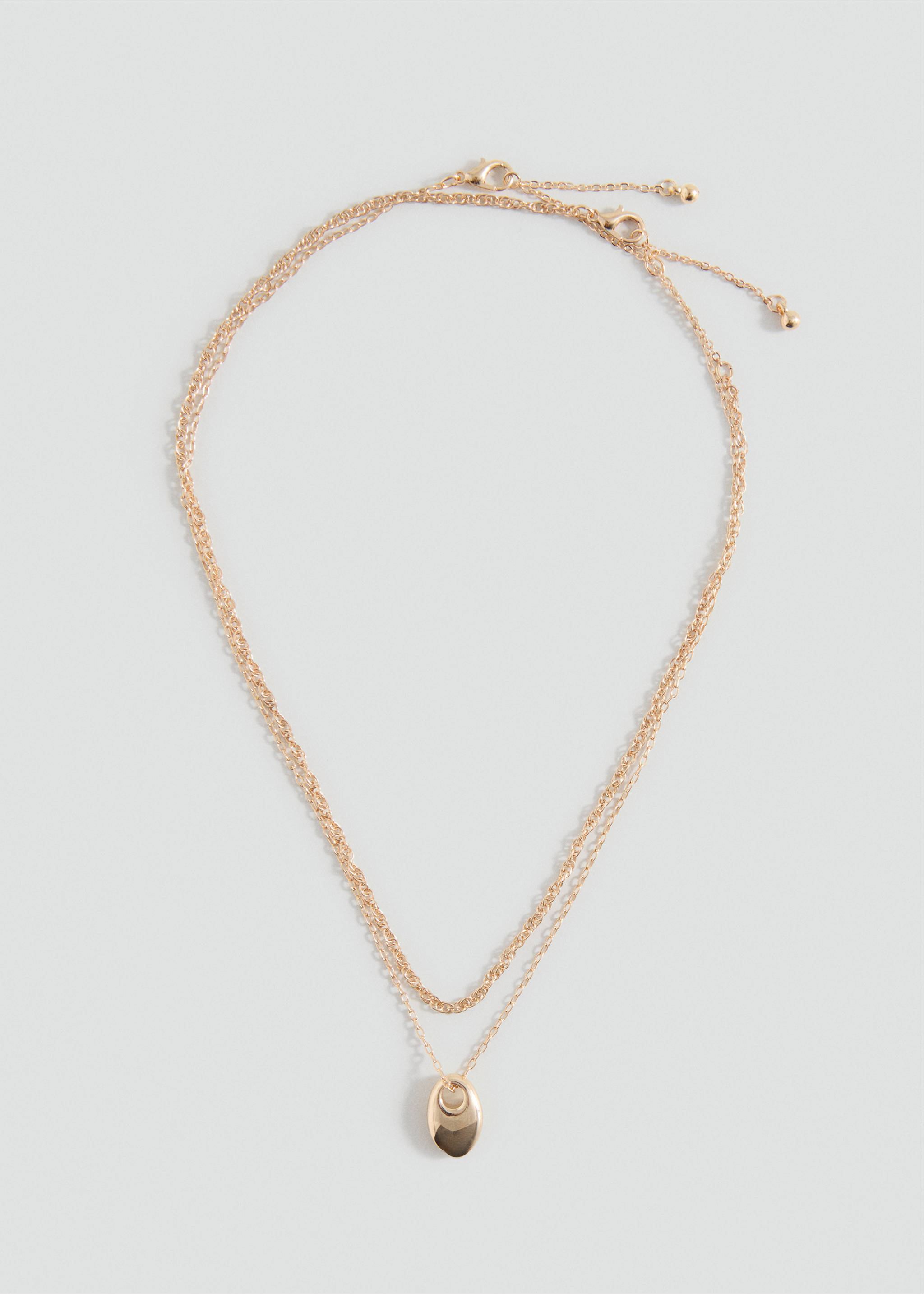 2er-Pack Halsketten - Artikel ohne Model, Gold. Ref: 17001187-00.
