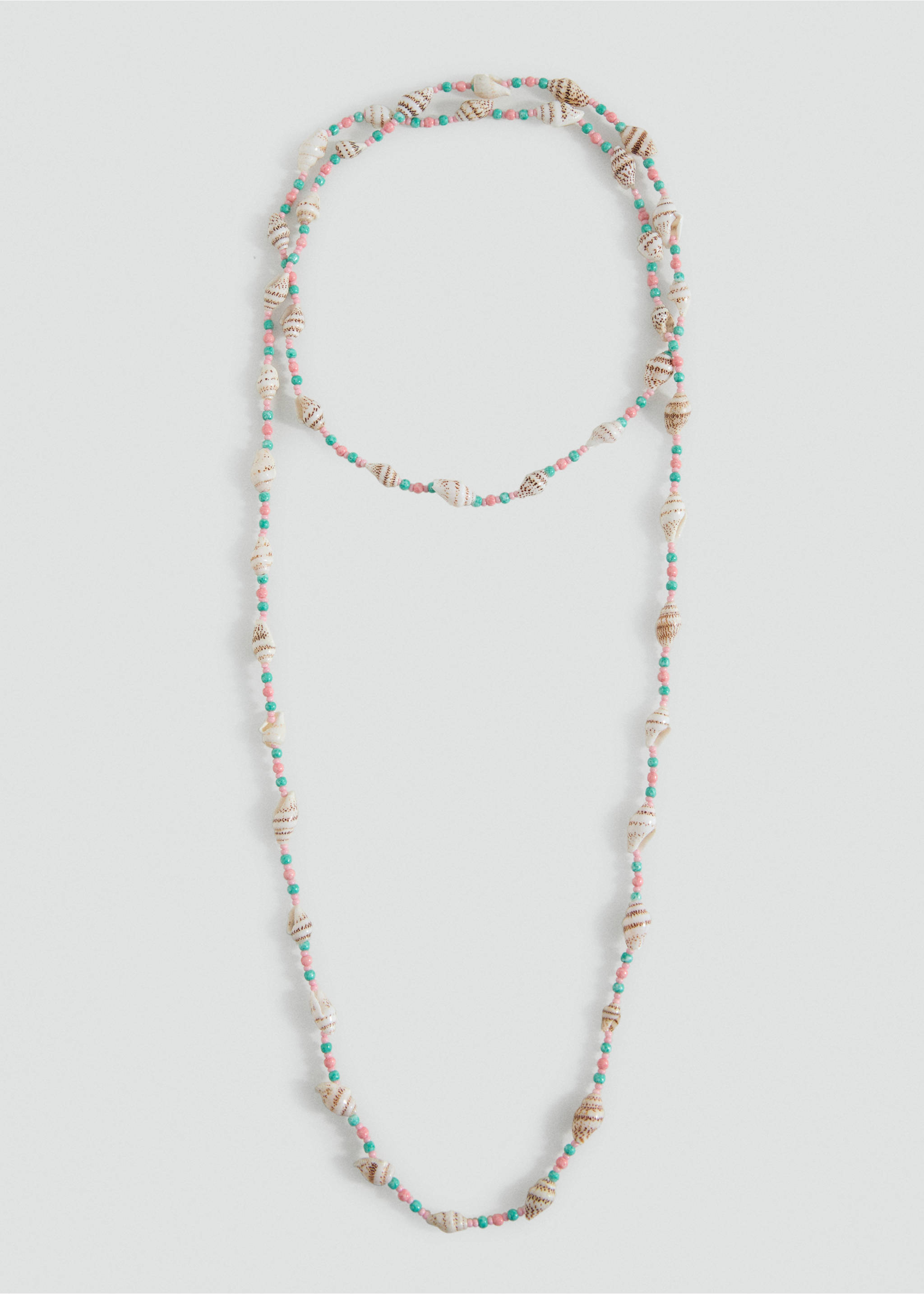 Collier long combiné - Article sans modèle, Sable. Ref: 17001194-00.