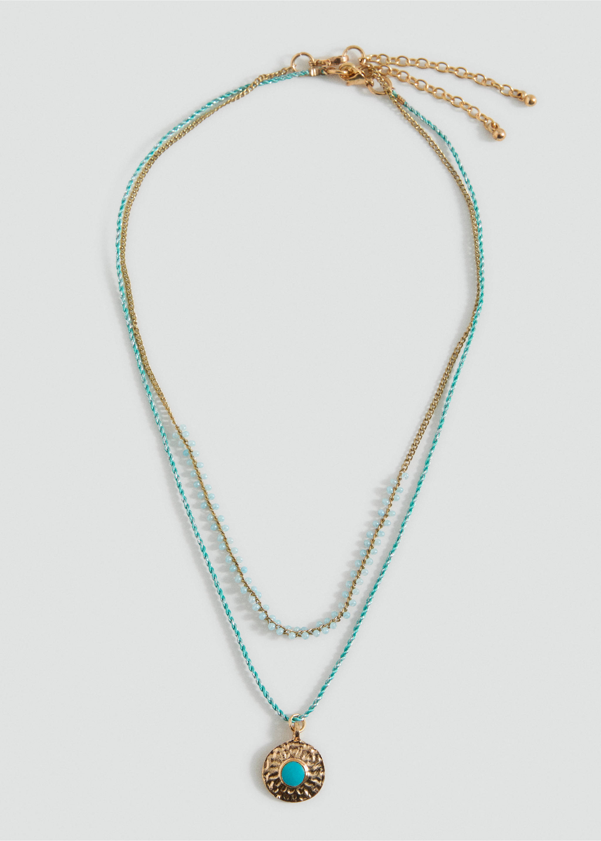 Combined necklace pack - Article without model, Turquoise. Ref: 17001195-00.