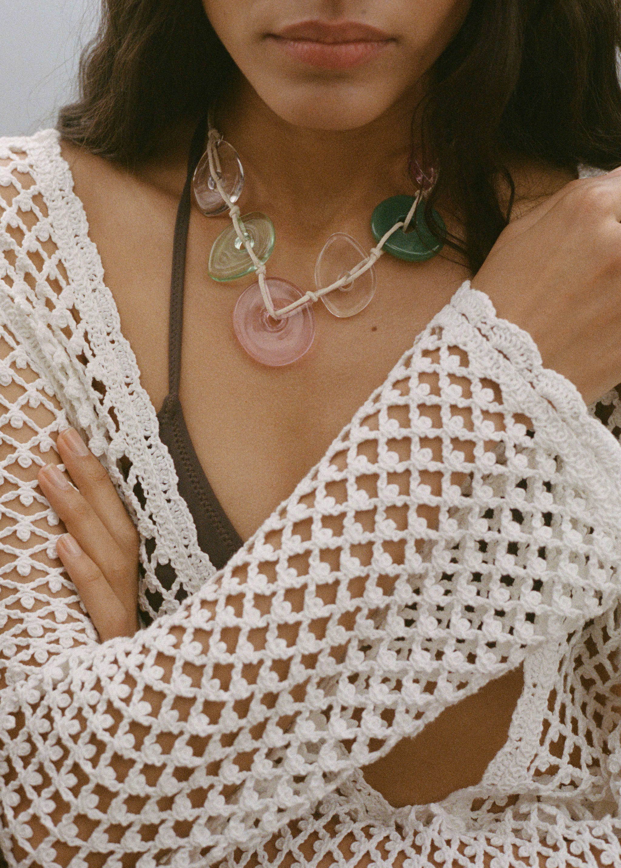 Ketting met gecombineerde hangers - Overzichtstekening