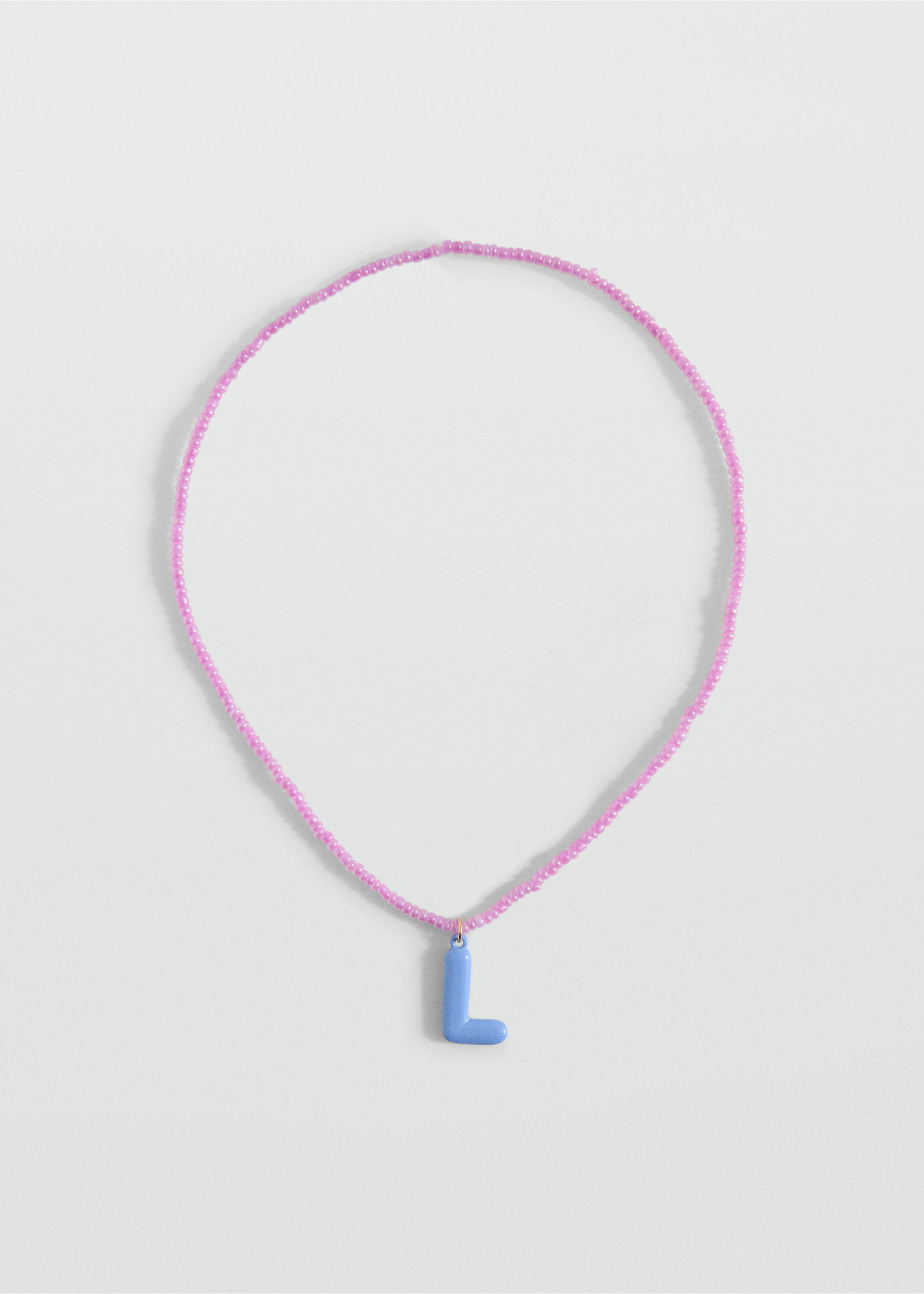 Collar abalorios letras - Artículo sin modelo, Azul celeste. Ref: 17001199-00.