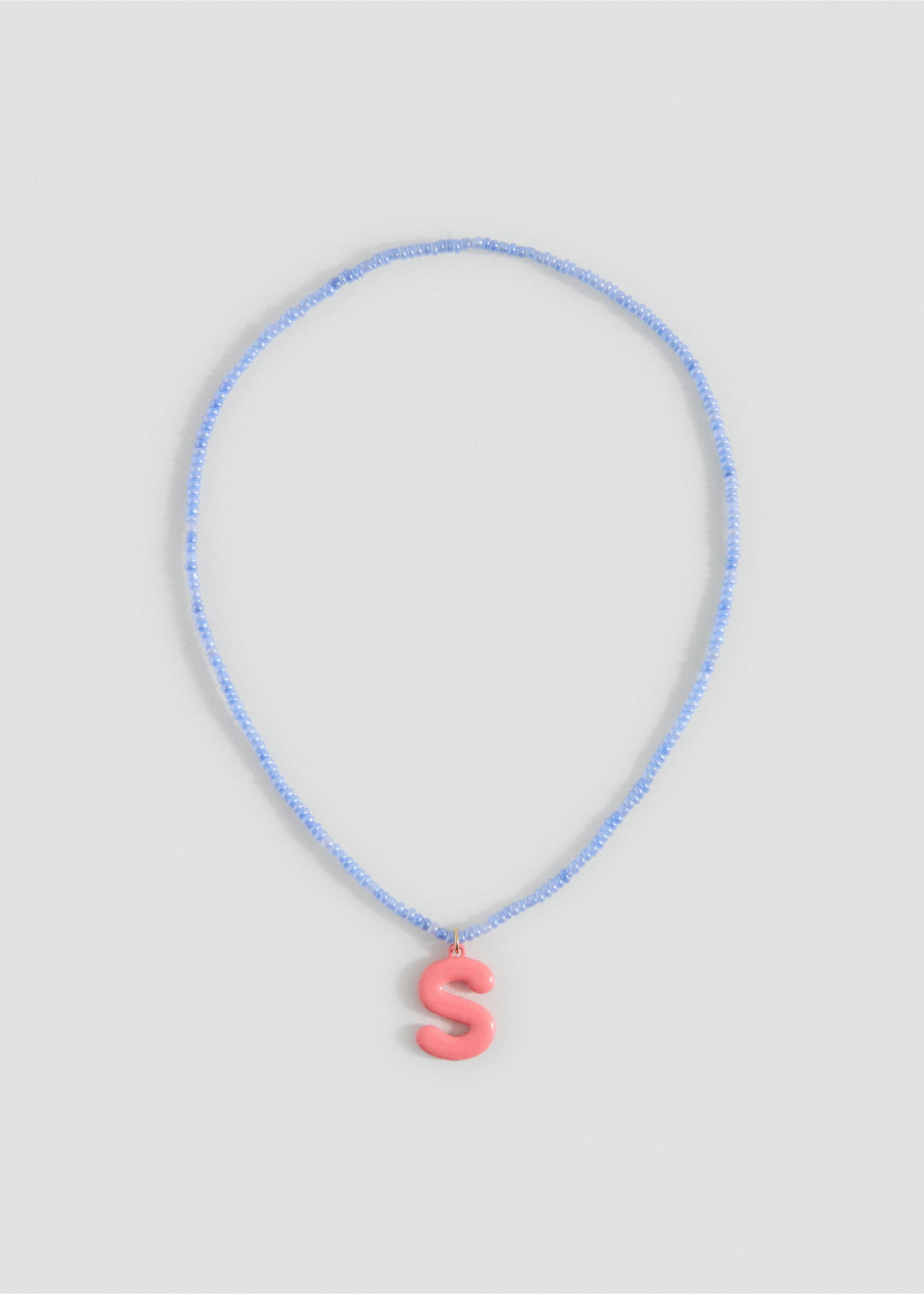 Collar abalorios letras - Artículo sin modelo, Rojo coral. Ref: 17001199-00.