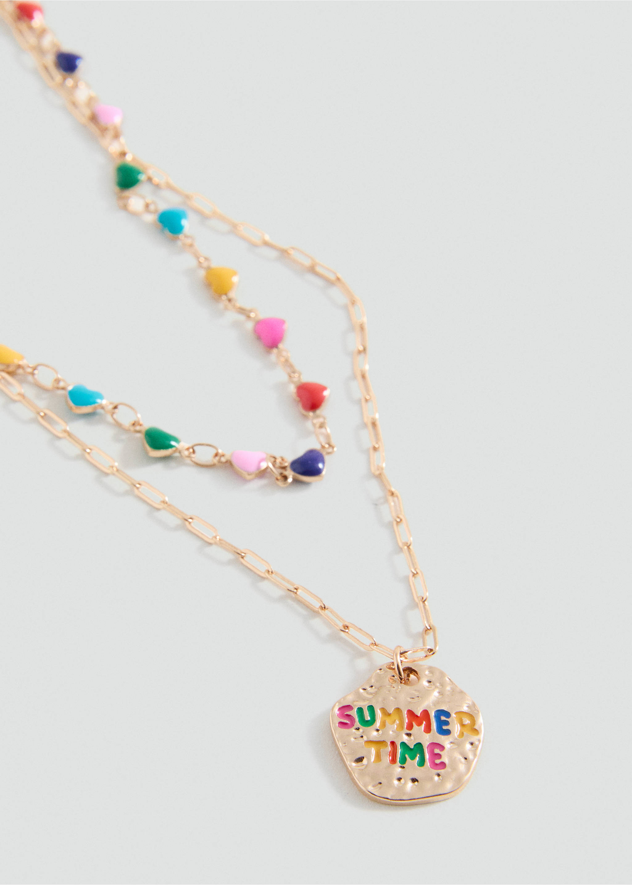 2 pack of necklaces - Medium plane, Gold. Ref: 17001200-00.