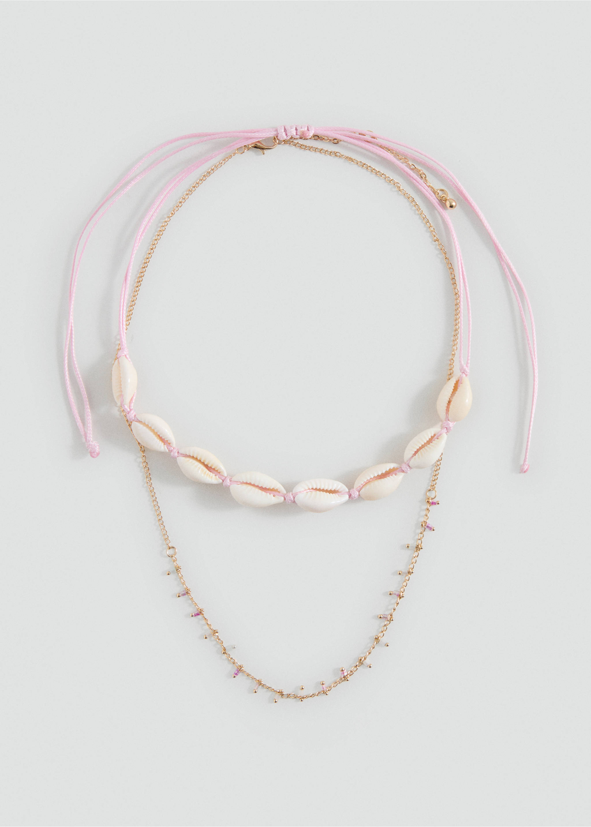 2 pack of necklaces - Article without model, Sand. Ref: 17001201-00.