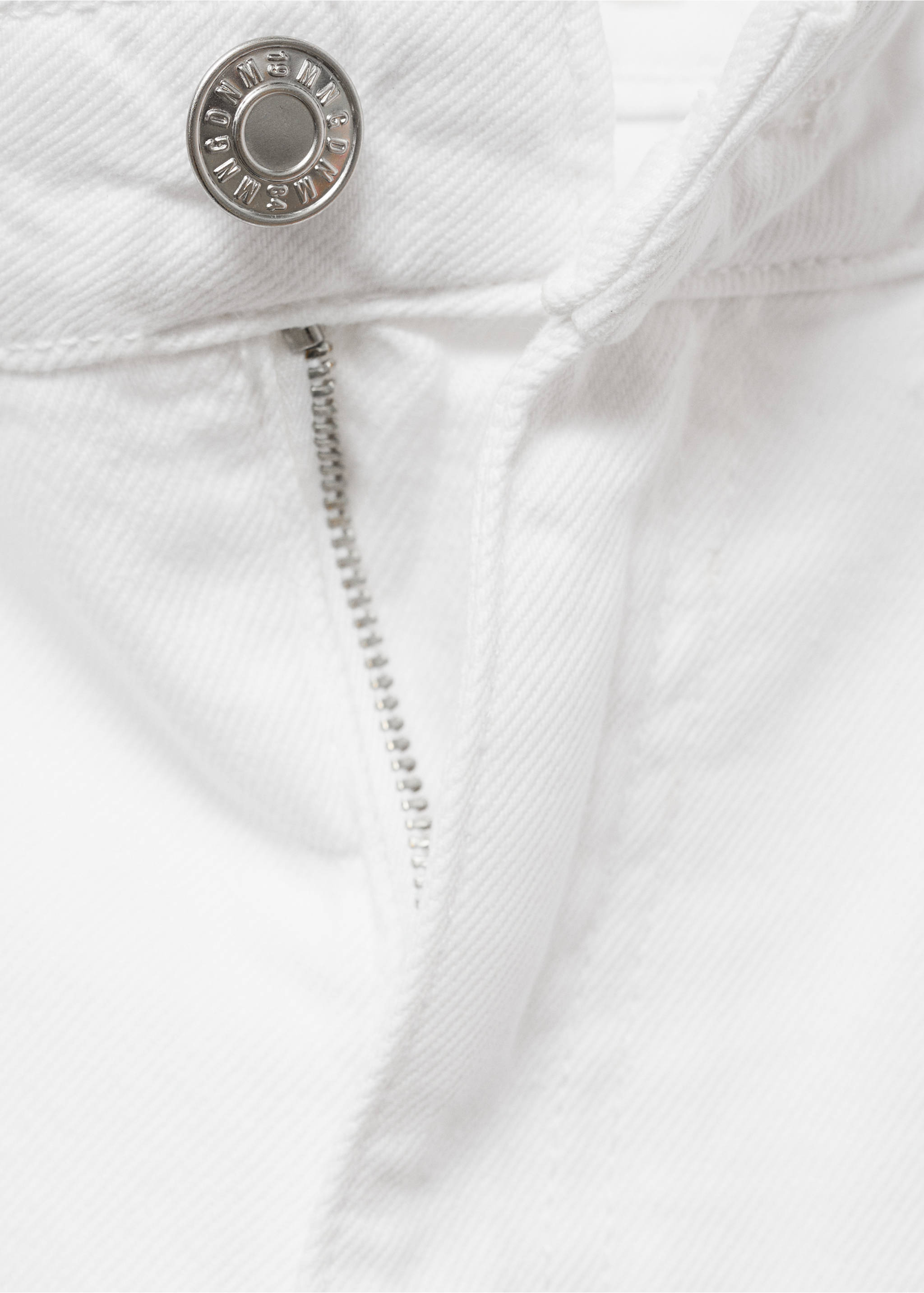 Danila high-waisted wide leg jeans - Details of the article 8, White. Ref: 17001206-00.