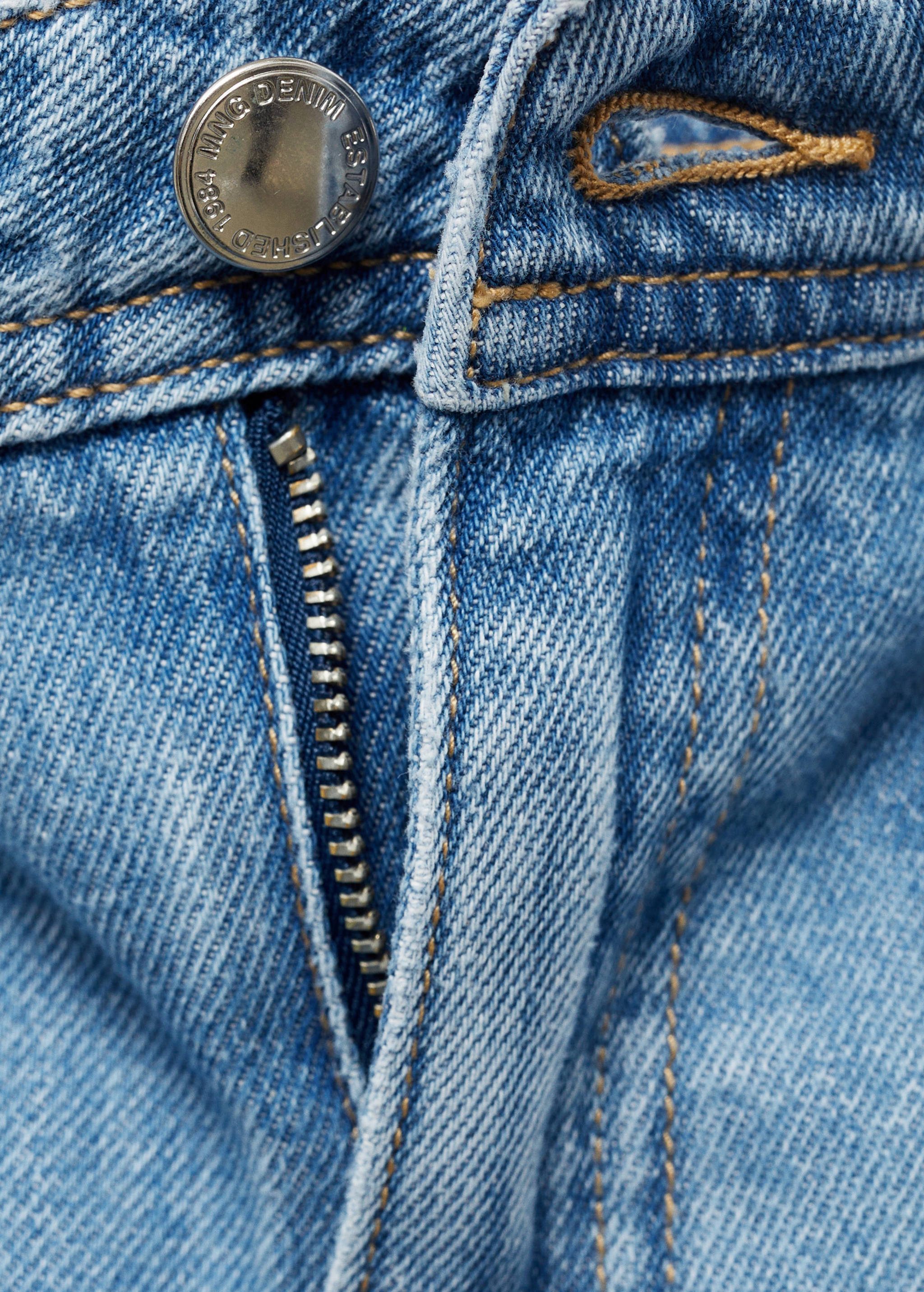 High-rise wide leg  jeans with pockets - Details of the article 8