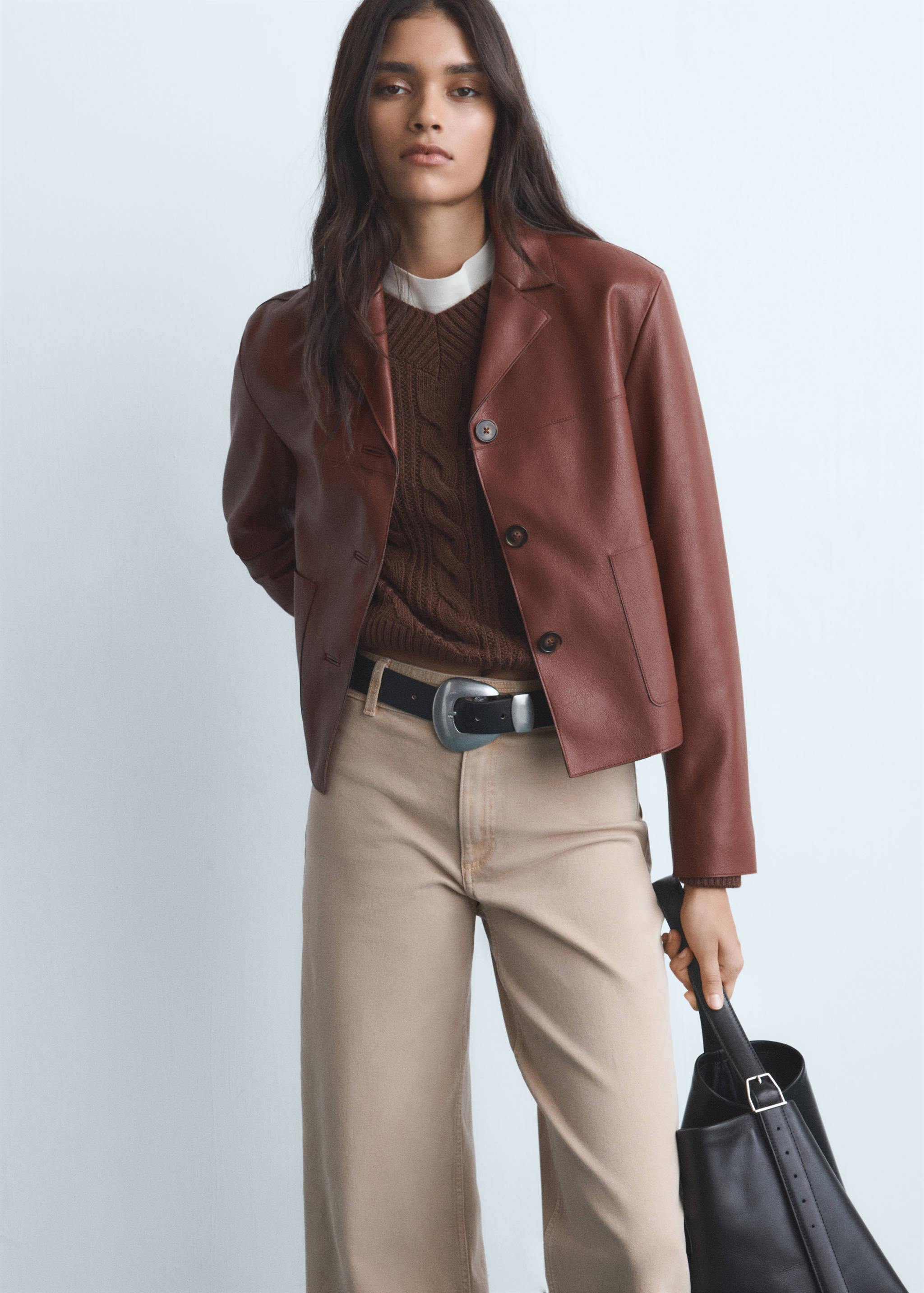 Jean style jupe-culotte Catherin taille haute - Détail de l'article 1