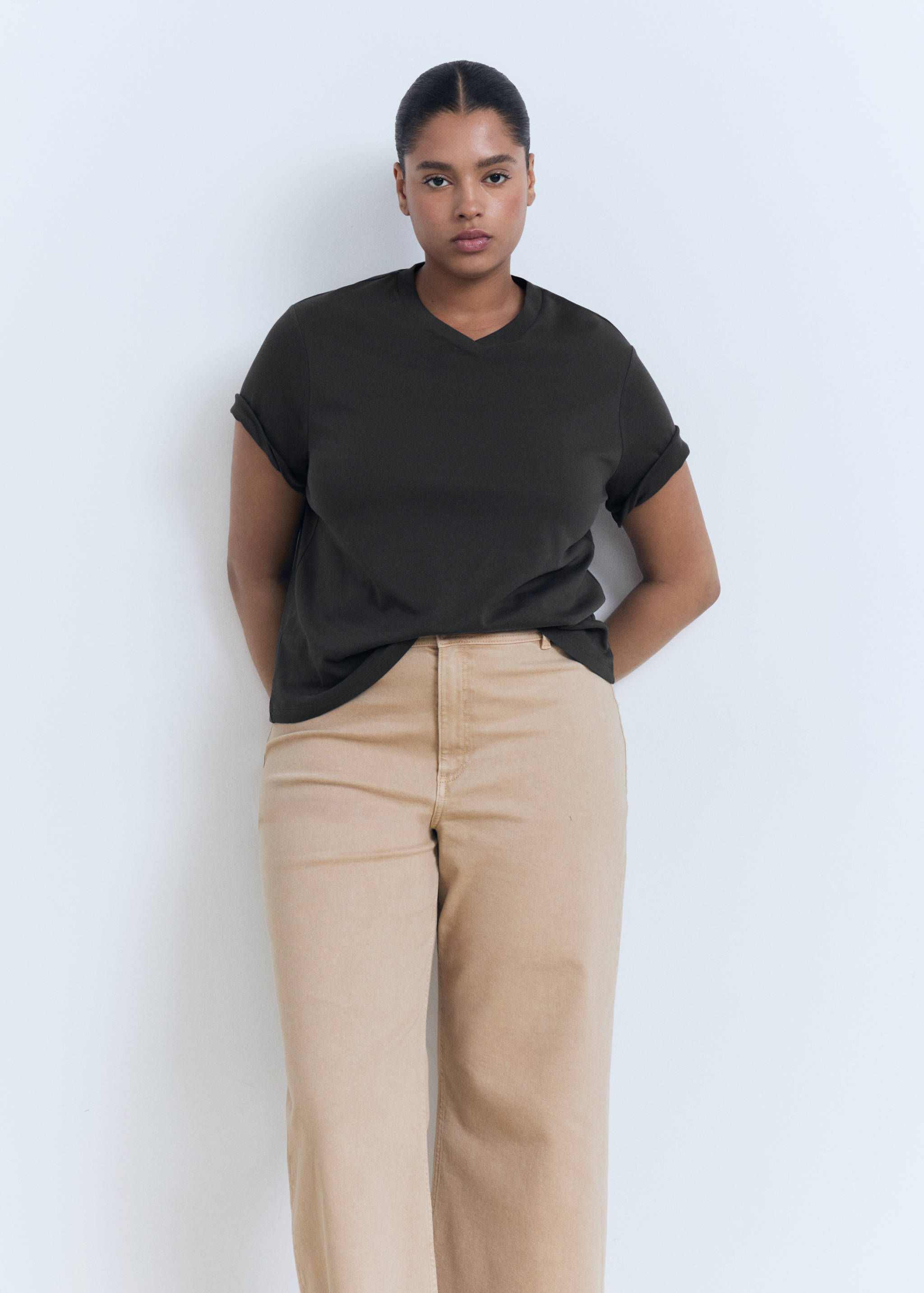 Jean style jupe-culotte Catherin taille haute - Détail de l'article 5