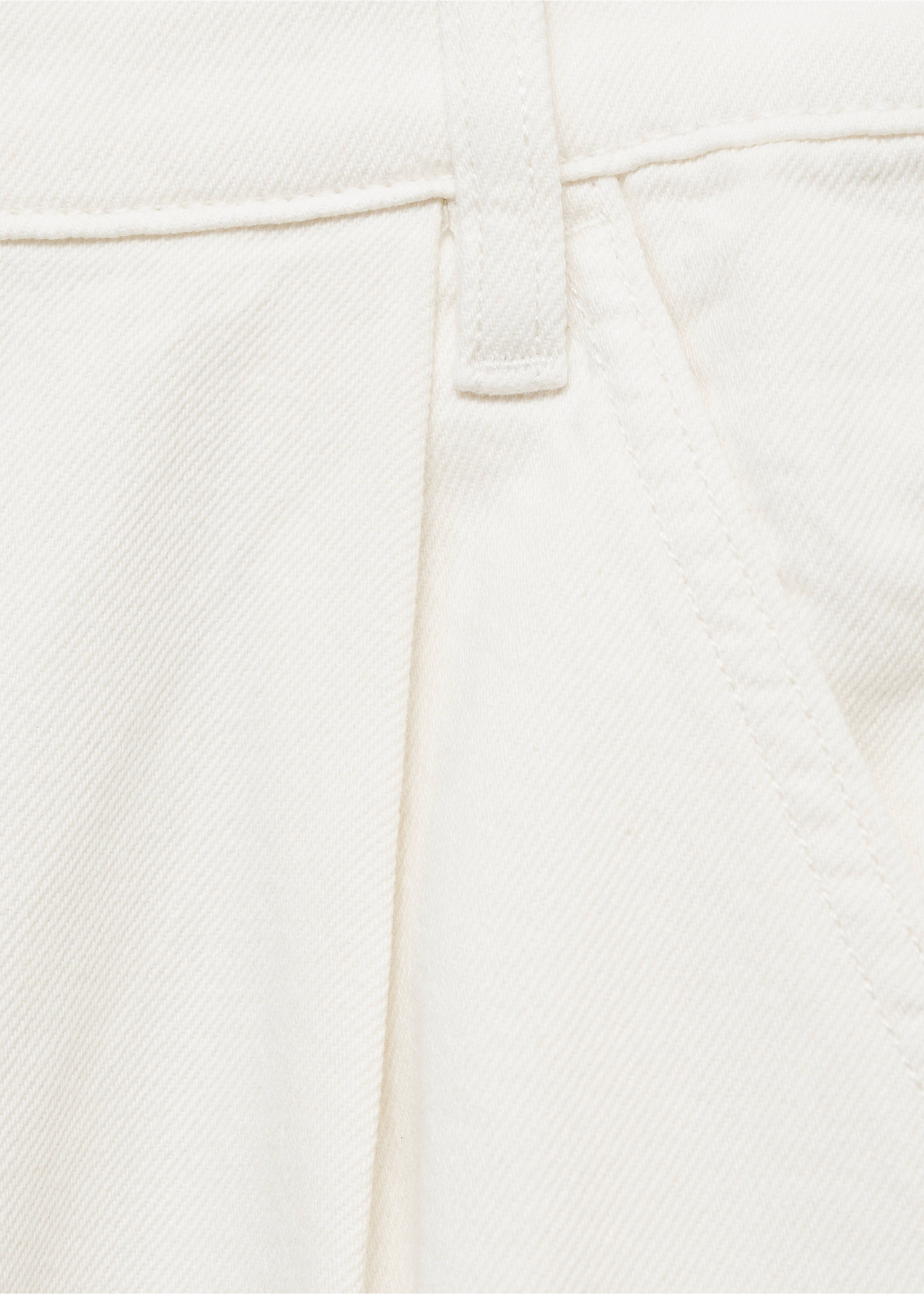 Wide leg pleated jeans - Details of the article 0, Off White. Ref: 17001211-00.