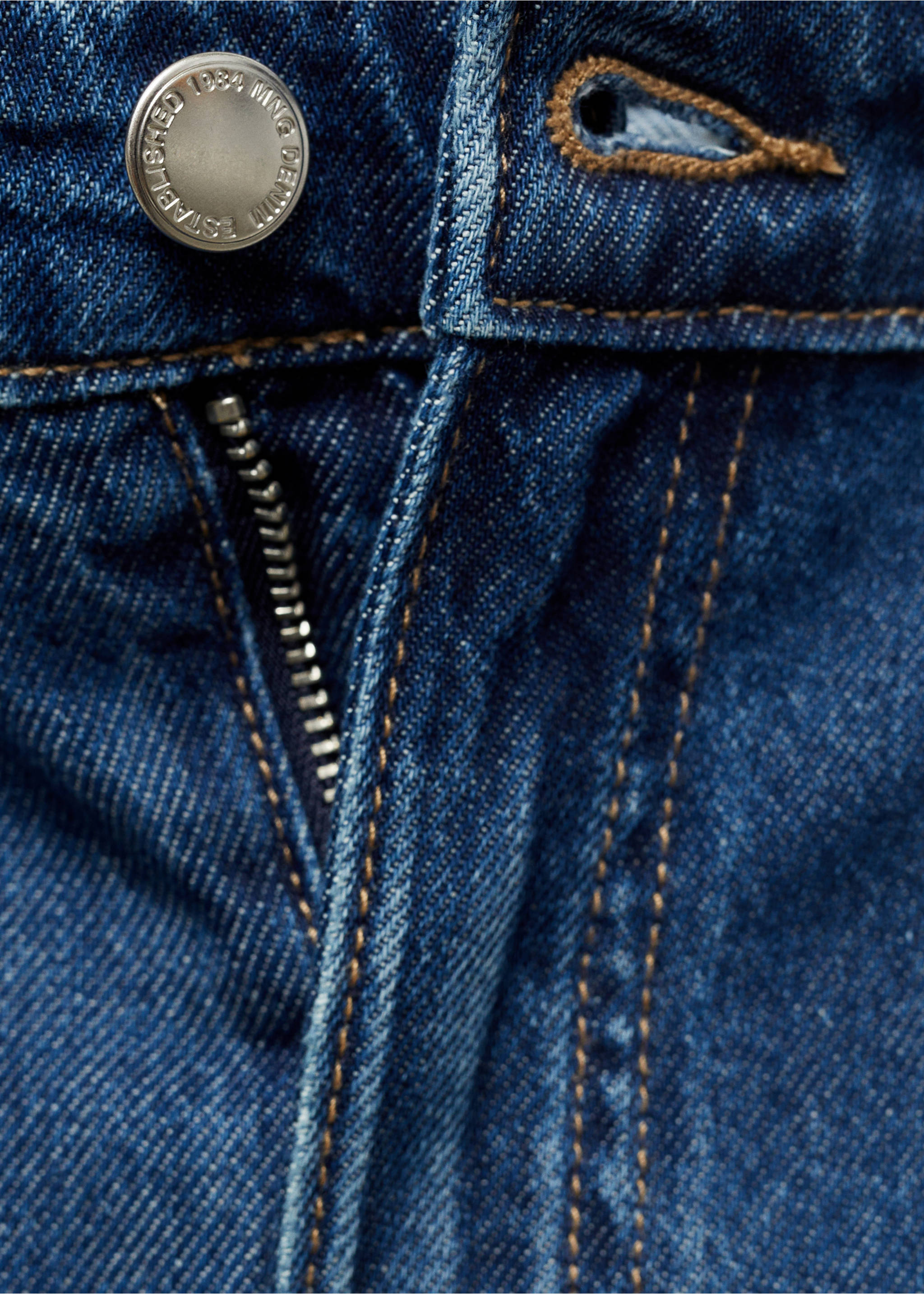 Wide leg pleated jeans - Details of the article 0, Open Blue. Ref: 17001212-00.