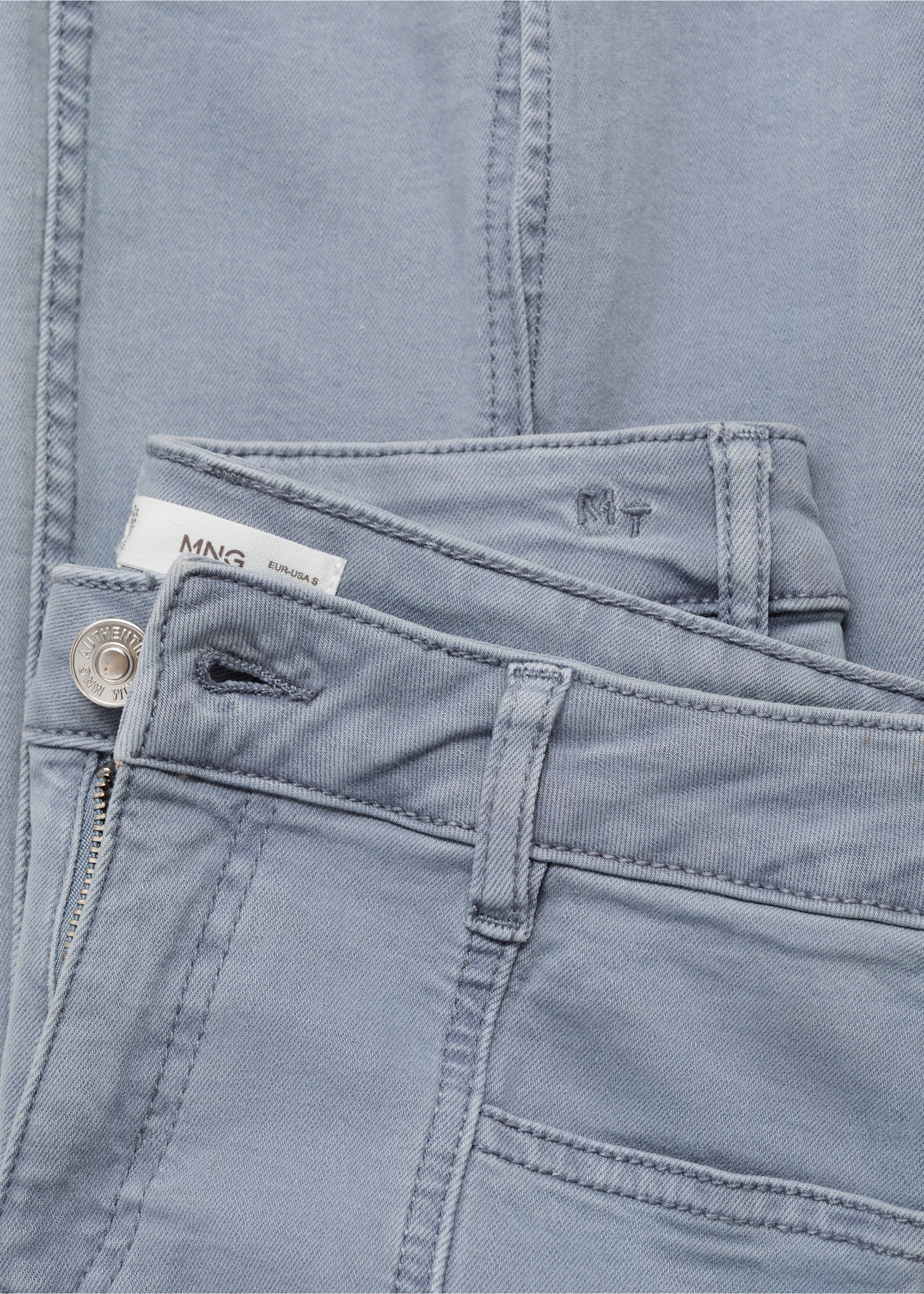 Jean flare ouverture - Détail de l'article 8, Bleu. Ref: 17001213-00.