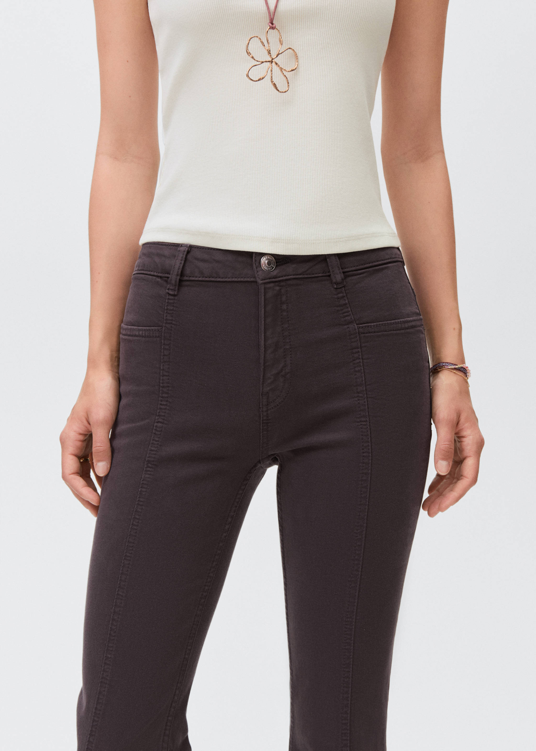 Flared jeans met split - Detail van het artikel 1
