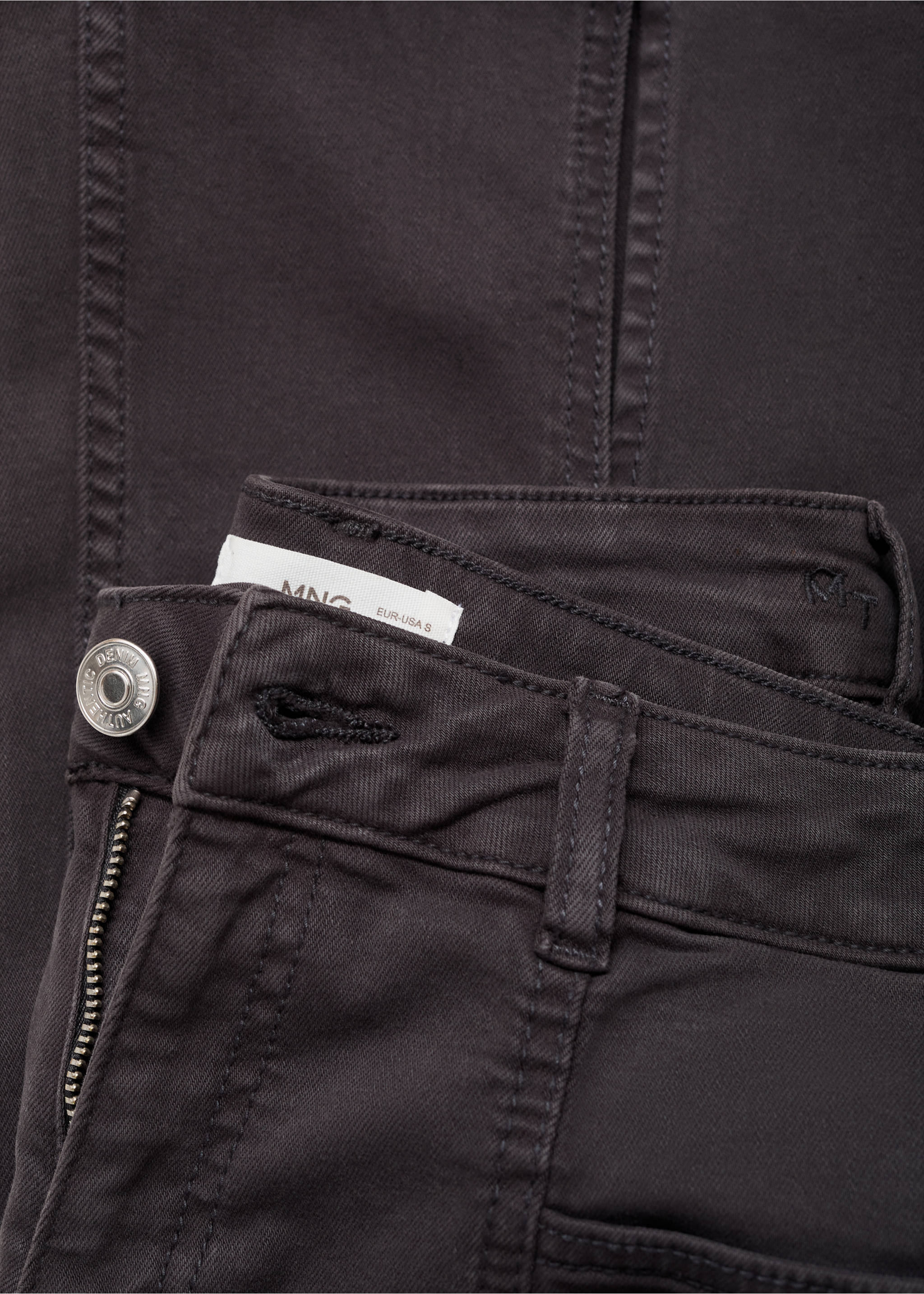Flared Jeans mit Schlitz - Detail des Artikels 0, Anthrazit. Ref: 17001214-00.