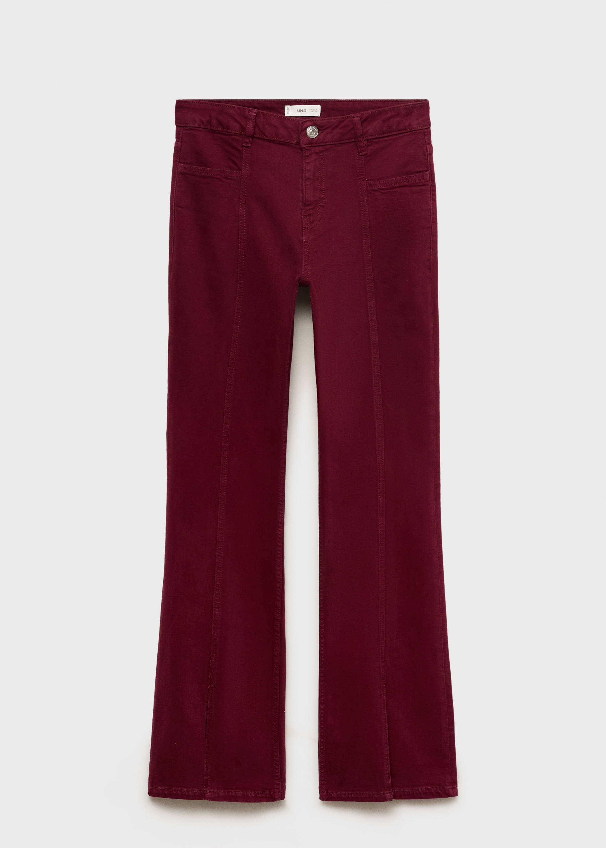 Flared jeans met split - Artikel zonder model