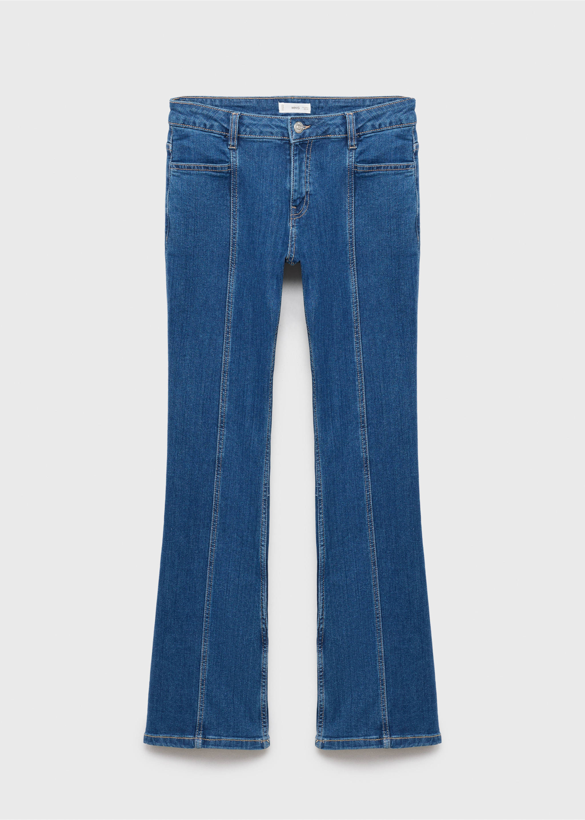 Flared jeans with stars - Article without model, Dark Blue. Ref: 17001216-00.