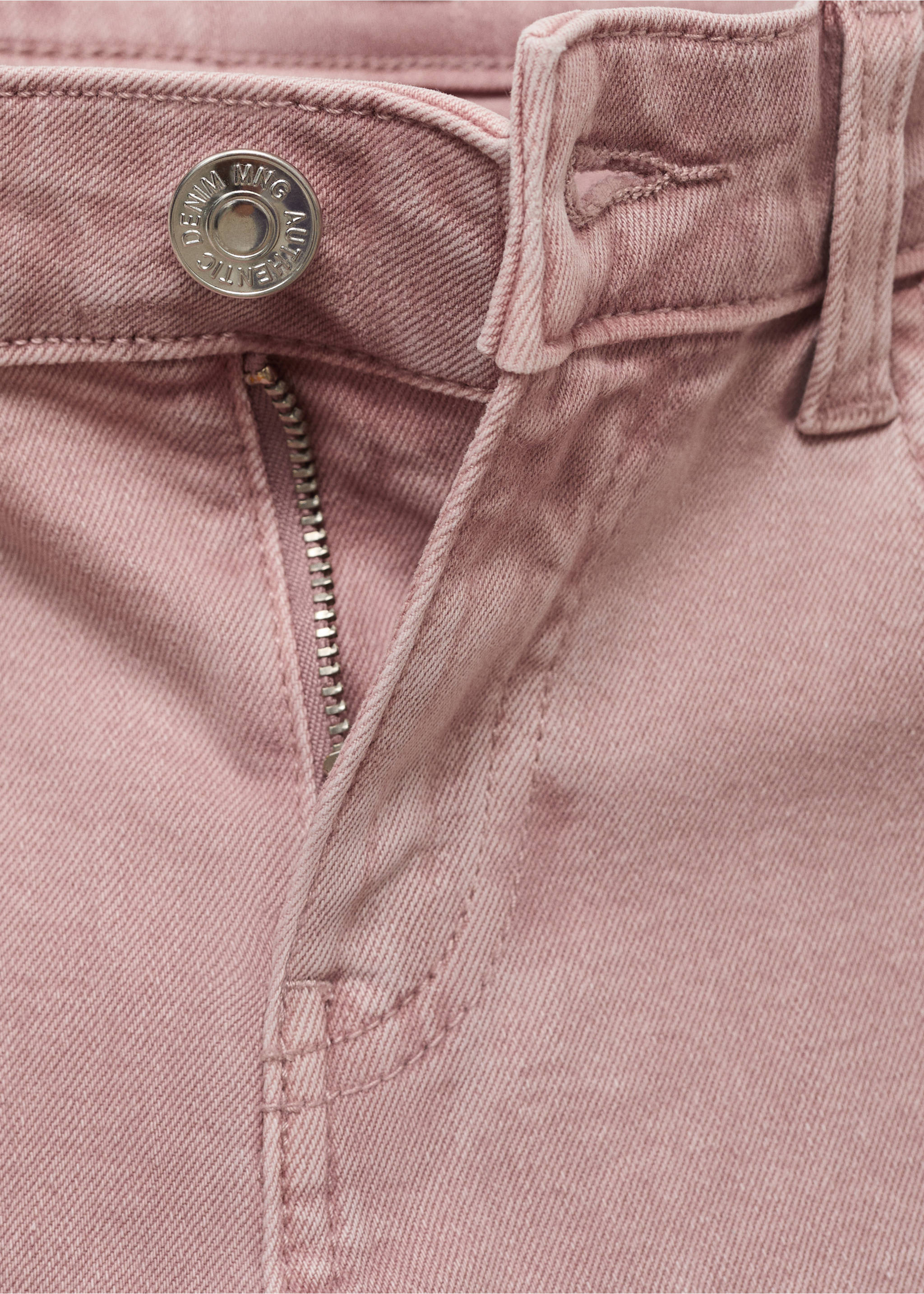 Decorative seam flared jeans - Details of the article 8, Pastel Pink. Ref: 17001221-00.