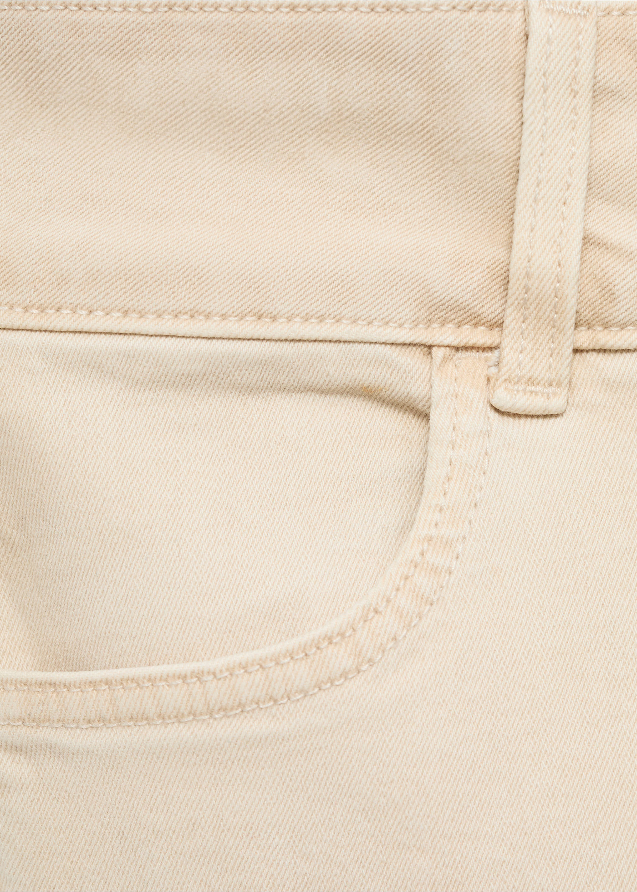 Low-waist flared jeans - Details of the article 0, Beige. Ref: 17001225-00.