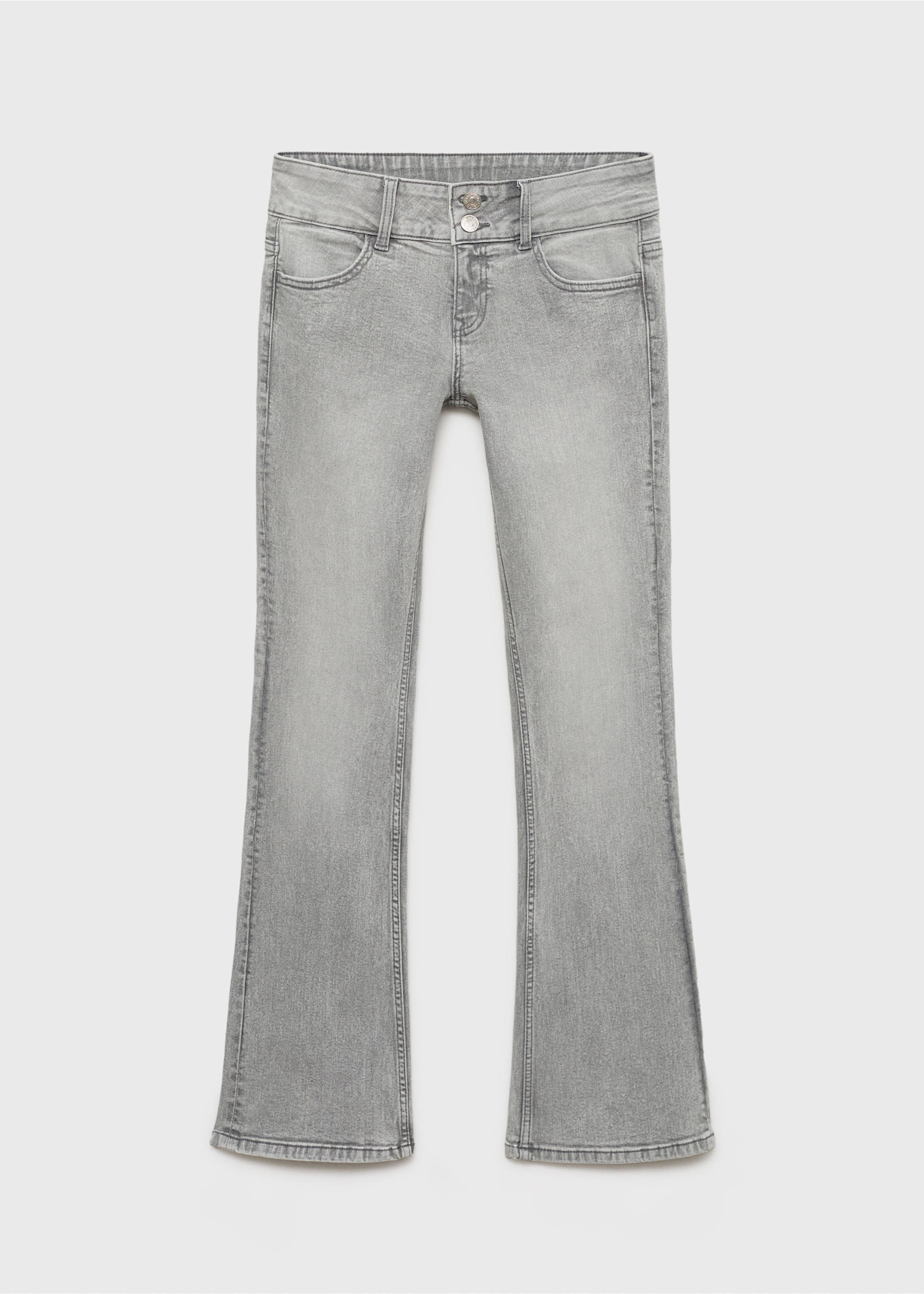 Low-waist flared jeans - Article without model, Denim Grey. Ref: 17001226-00.