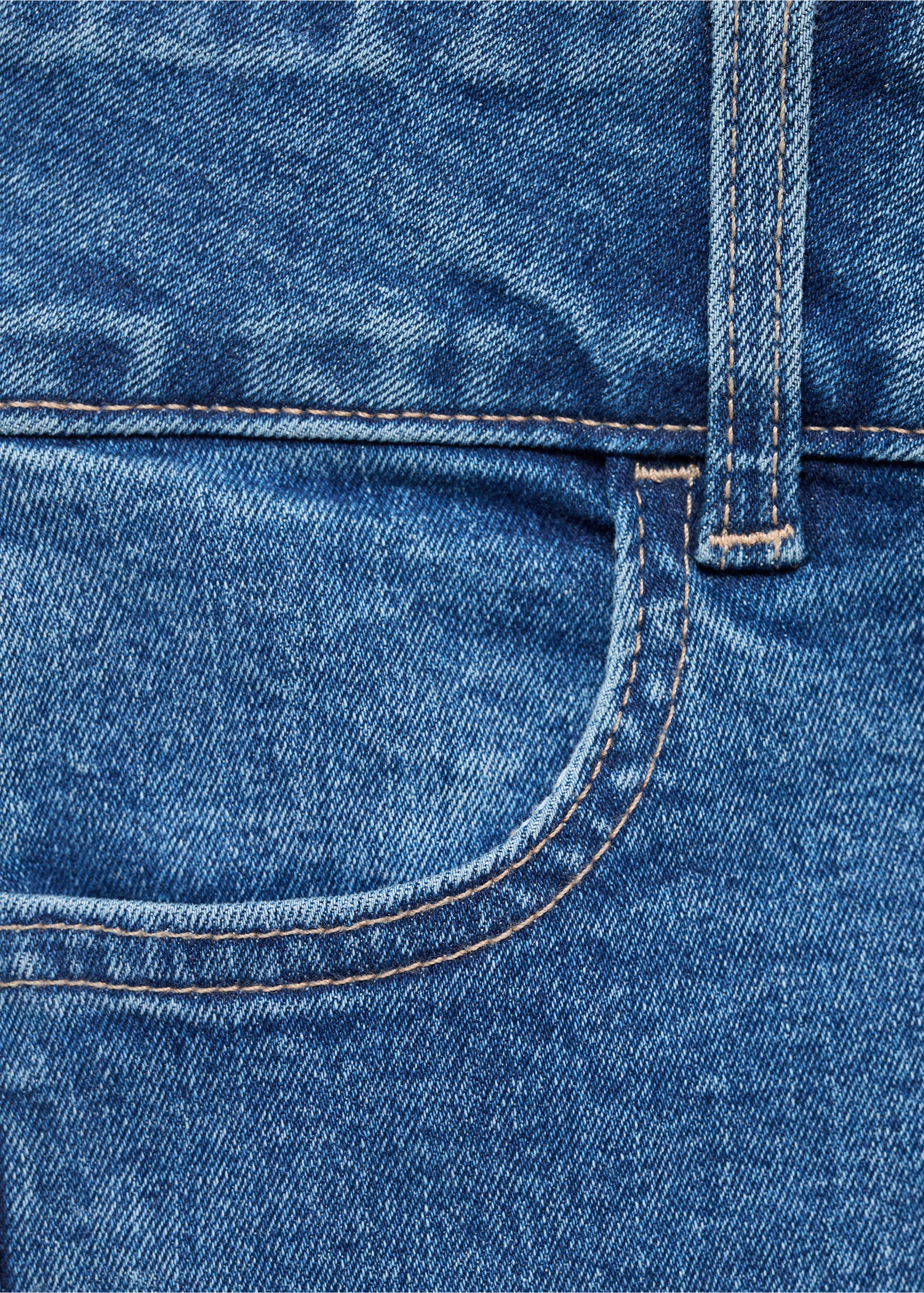 Low-waist flared jeans - Details of the article 0, Medium Blue. Ref: 17001227-00.