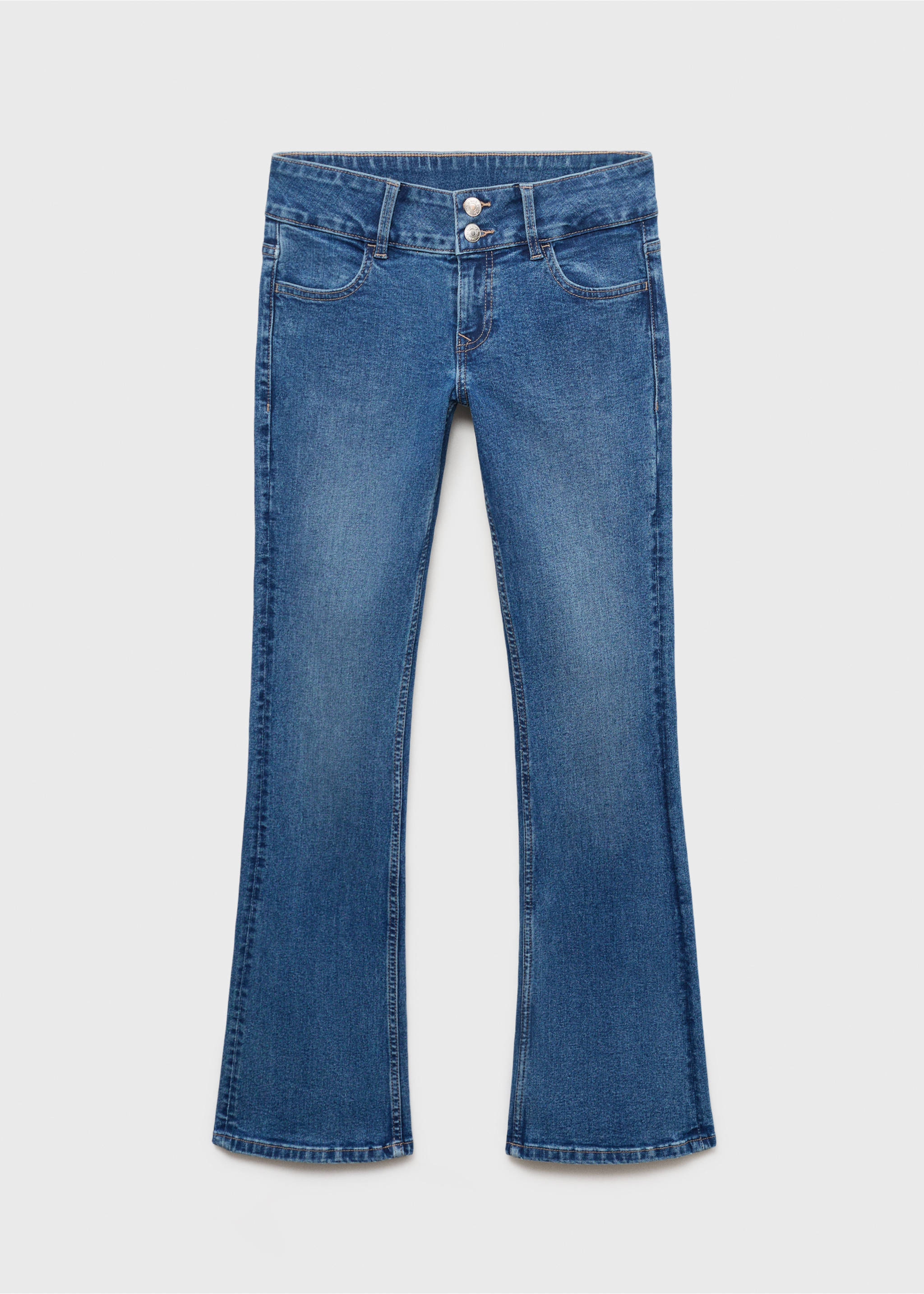Τζιν flare low waist - Προϊόν χωρίς μοντέλο, Μεσαίο Μπλε. Ref: 17001227-00.