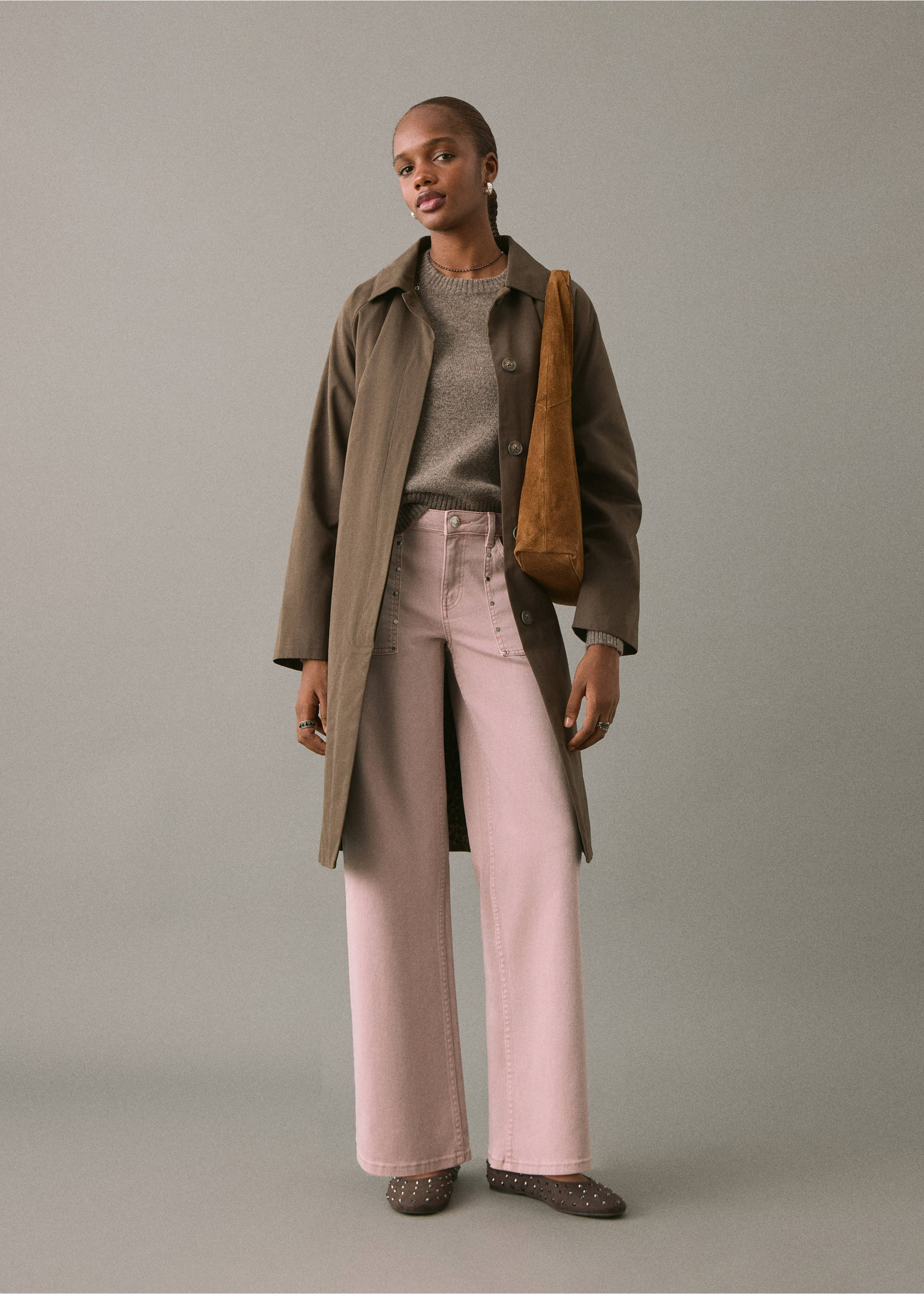 Texans culotte tatxons - Pla general, Rosa pastel. Ref: 17001228-00.