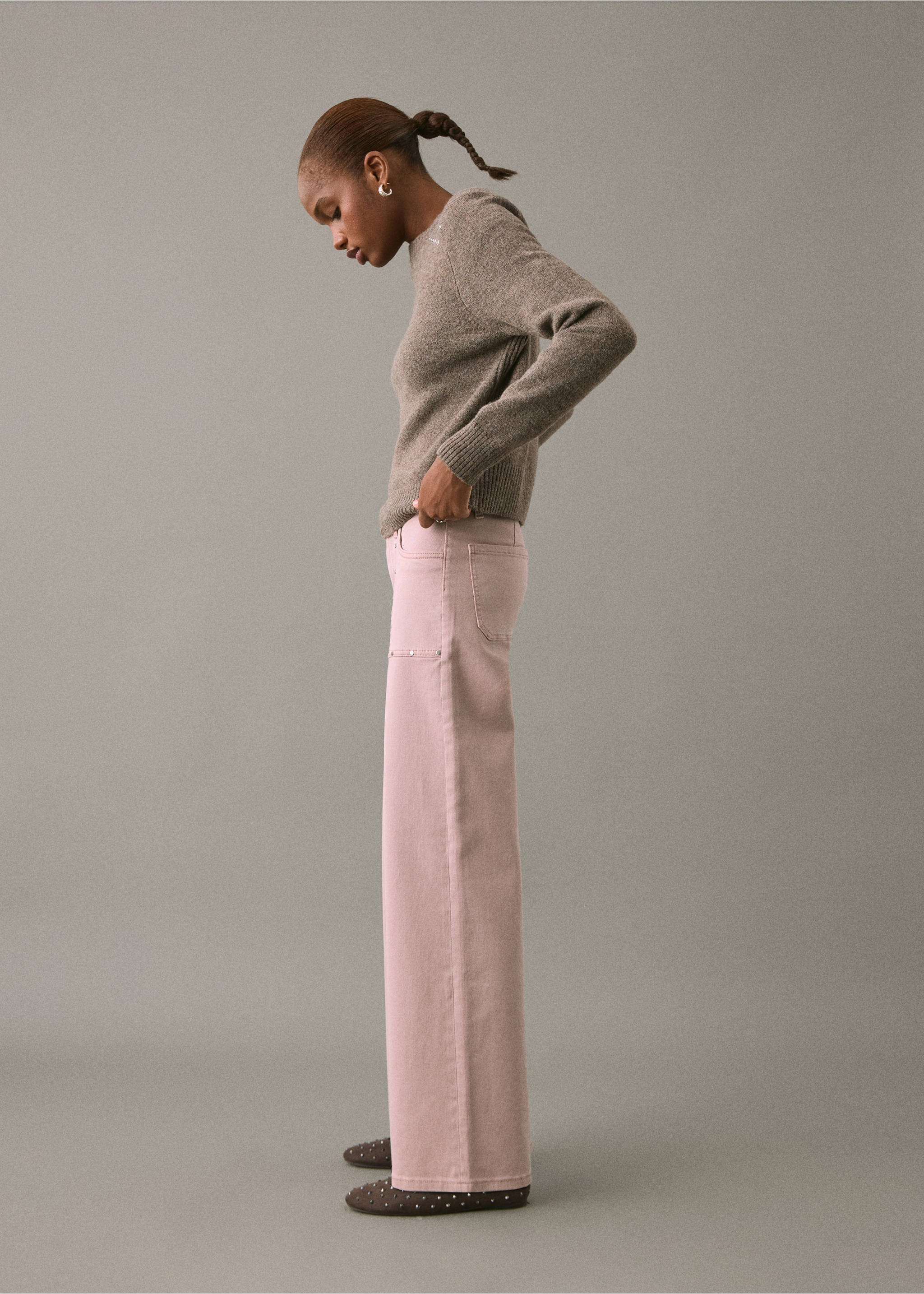 Texans culotte tatxons - Detall de l'article 2, Rosa pastel. Ref: 17001228-00.