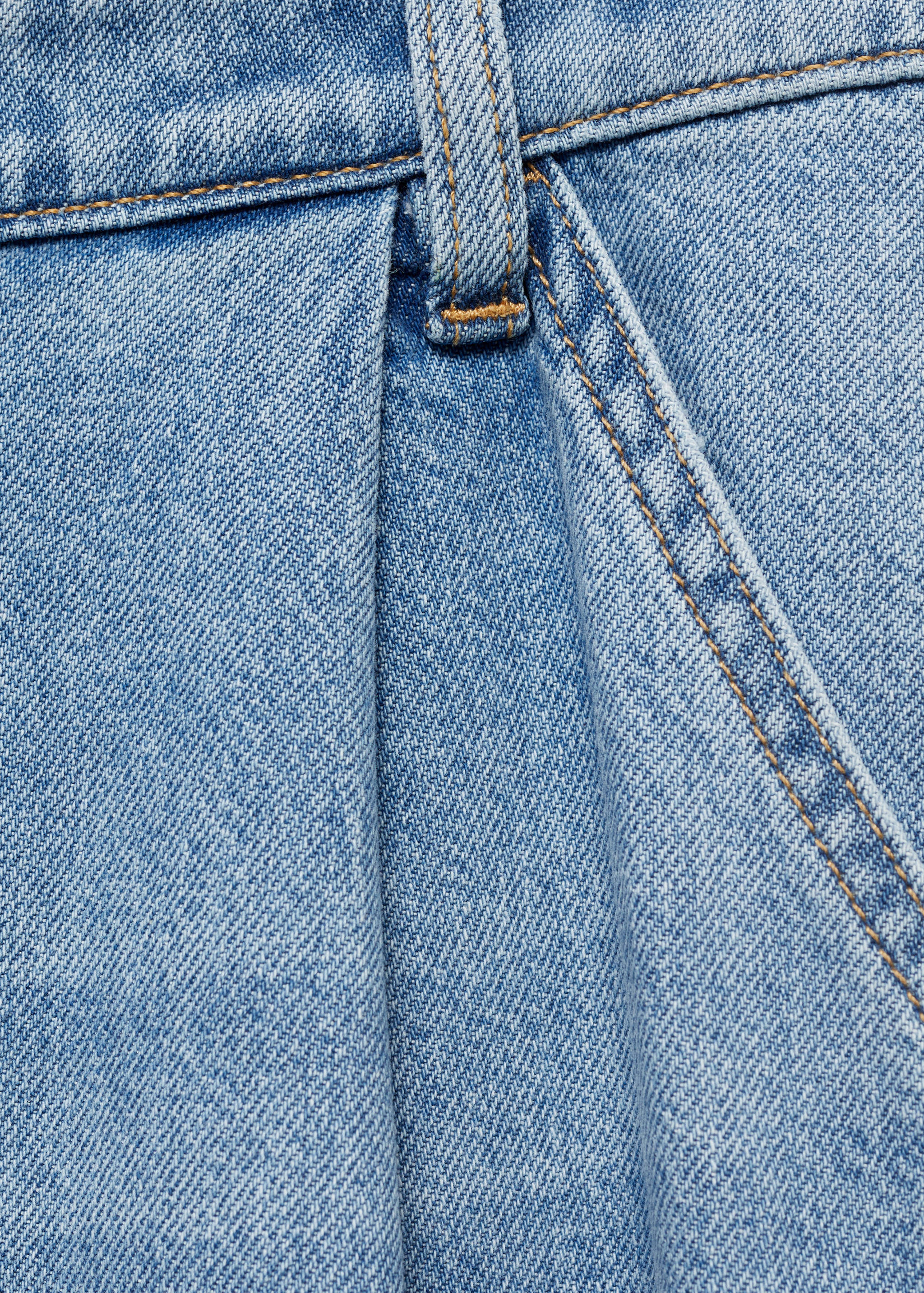Wide leg pleated jeans - Details of the article 0