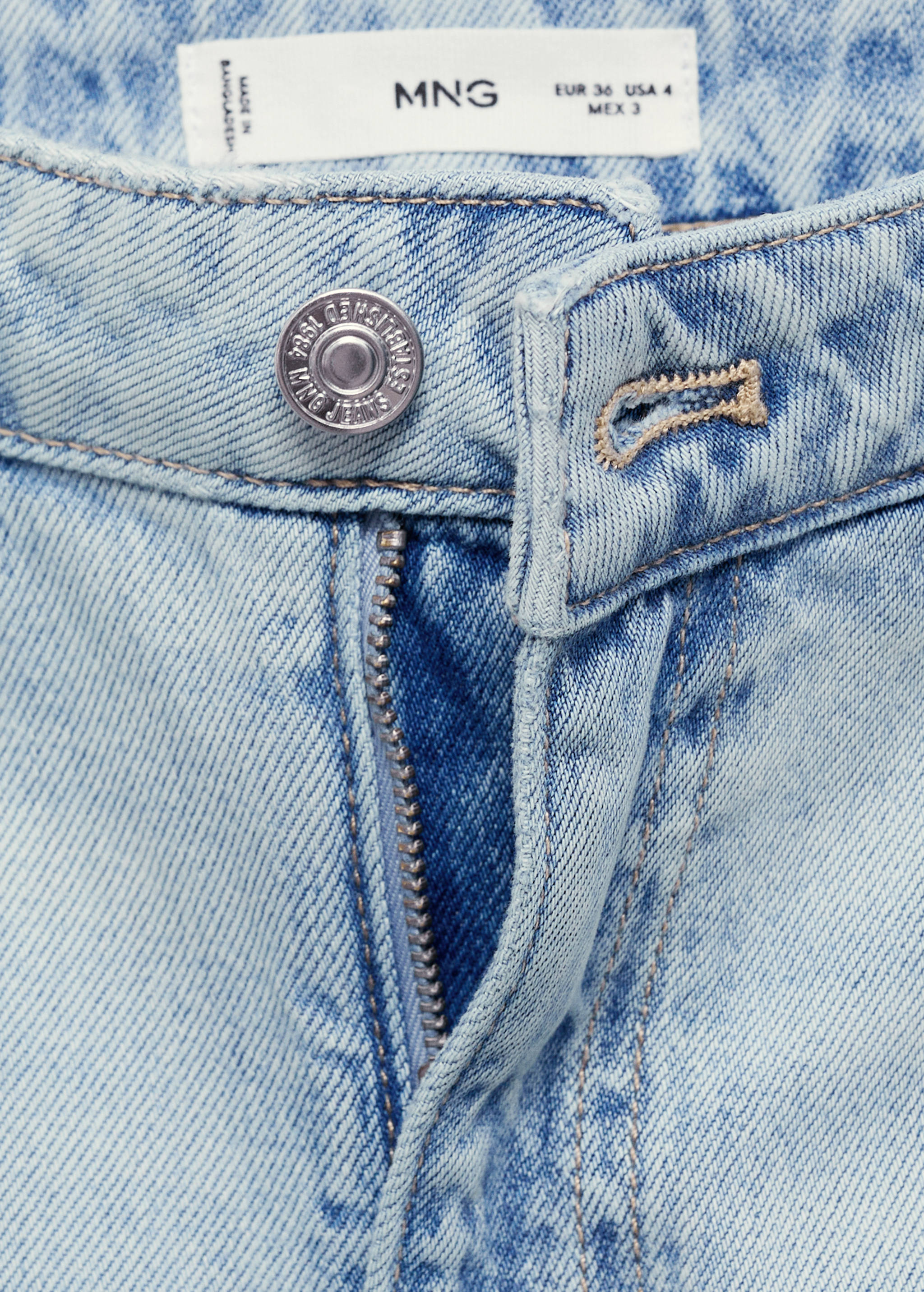 Mid-rise barrel jeans - Details of the article 8