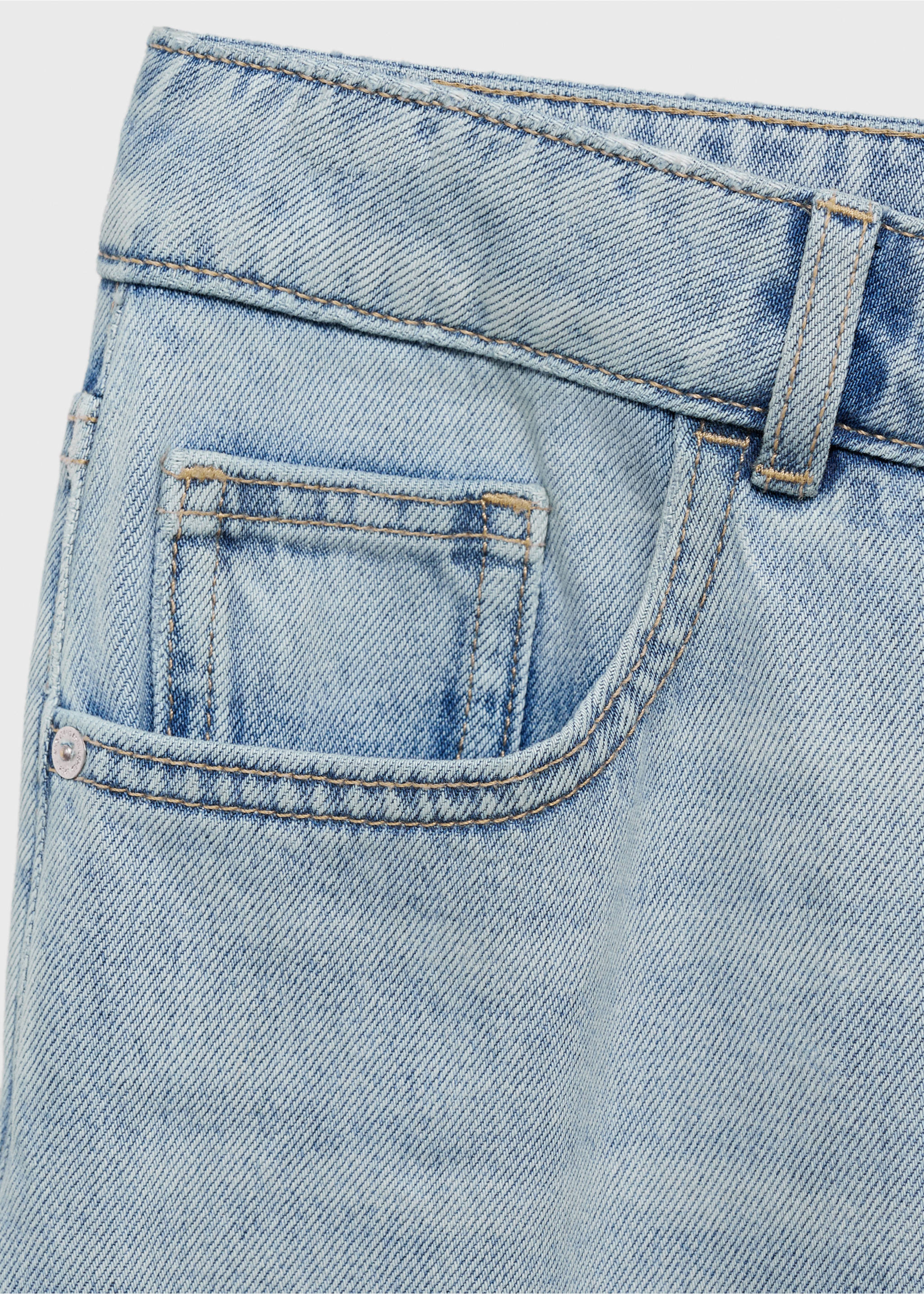 Mid-rise barrel jeans - Details of the article 0, Light Blue. Ref: 17001232-00.