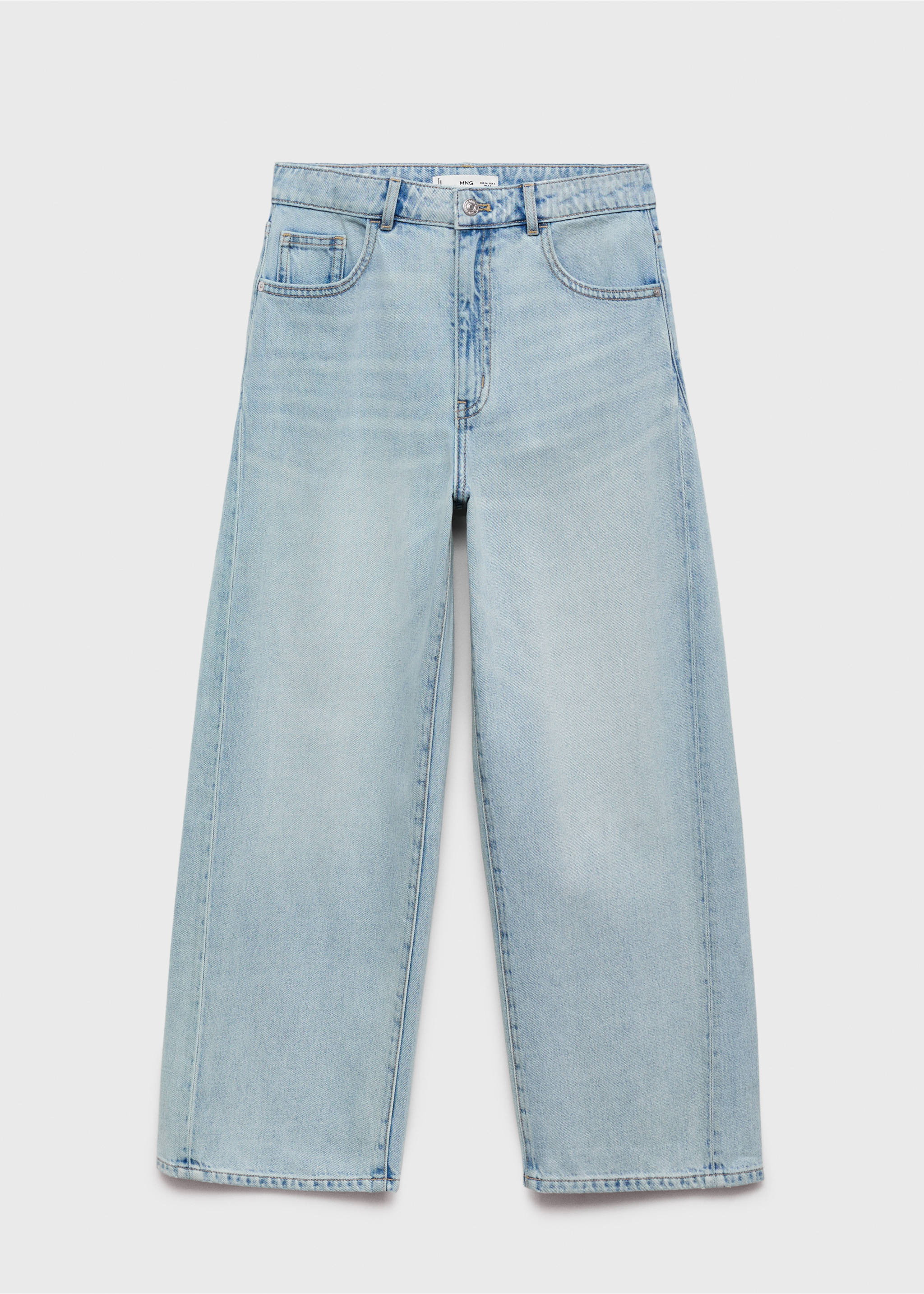 Jean barrel taille normale - Article sans modèle, Bleu clair. Ref: 17001232-00.