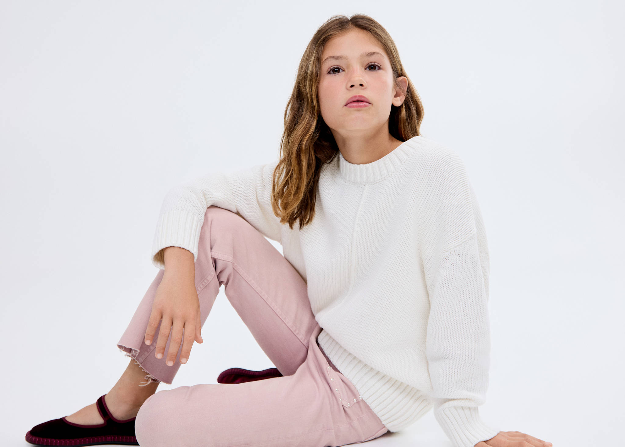 Flared jeans with studs - Panoramic plane