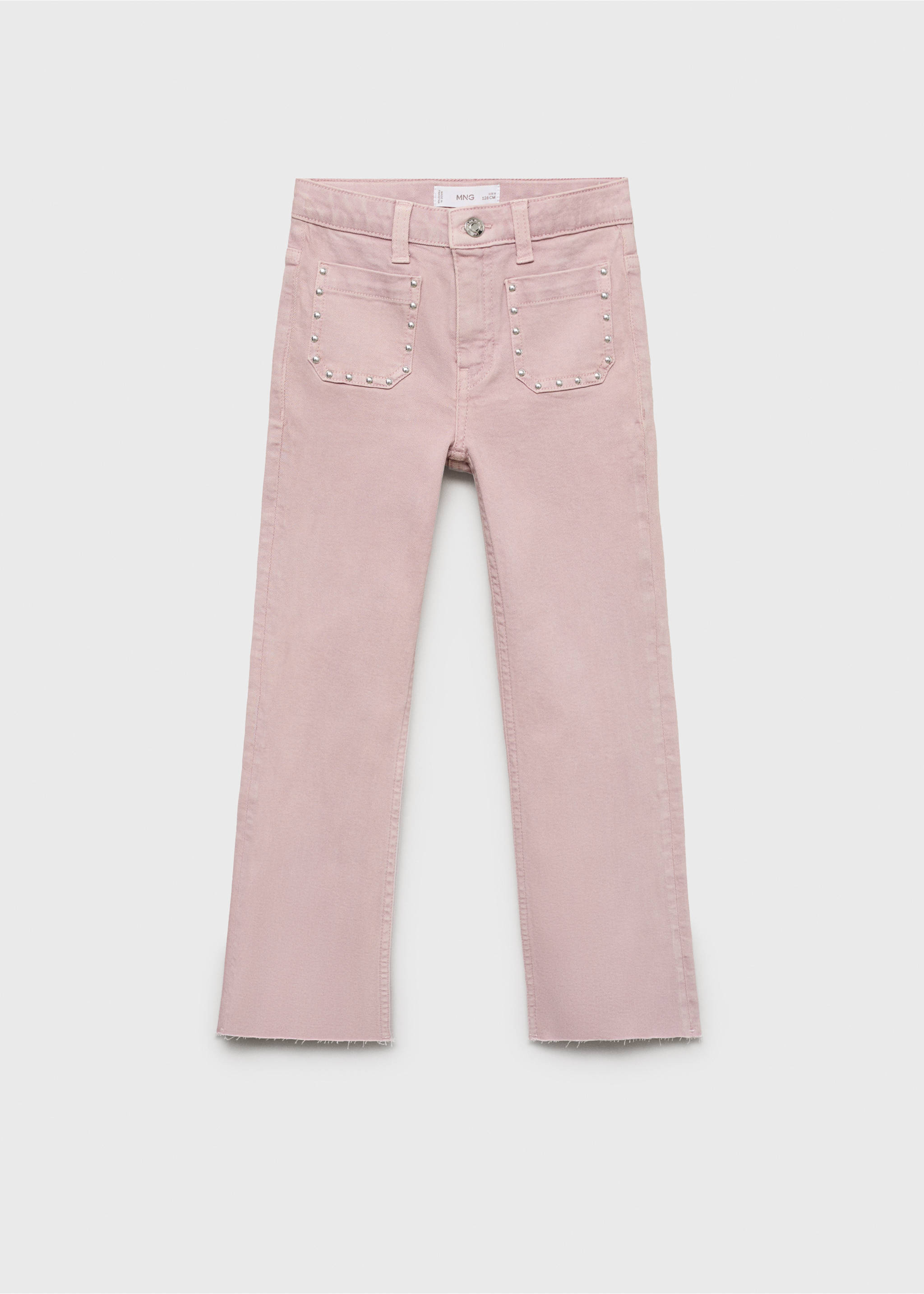 Flared jeans with studs - Article without model, Light/Pastel Purple. Ref: 17001237-00.