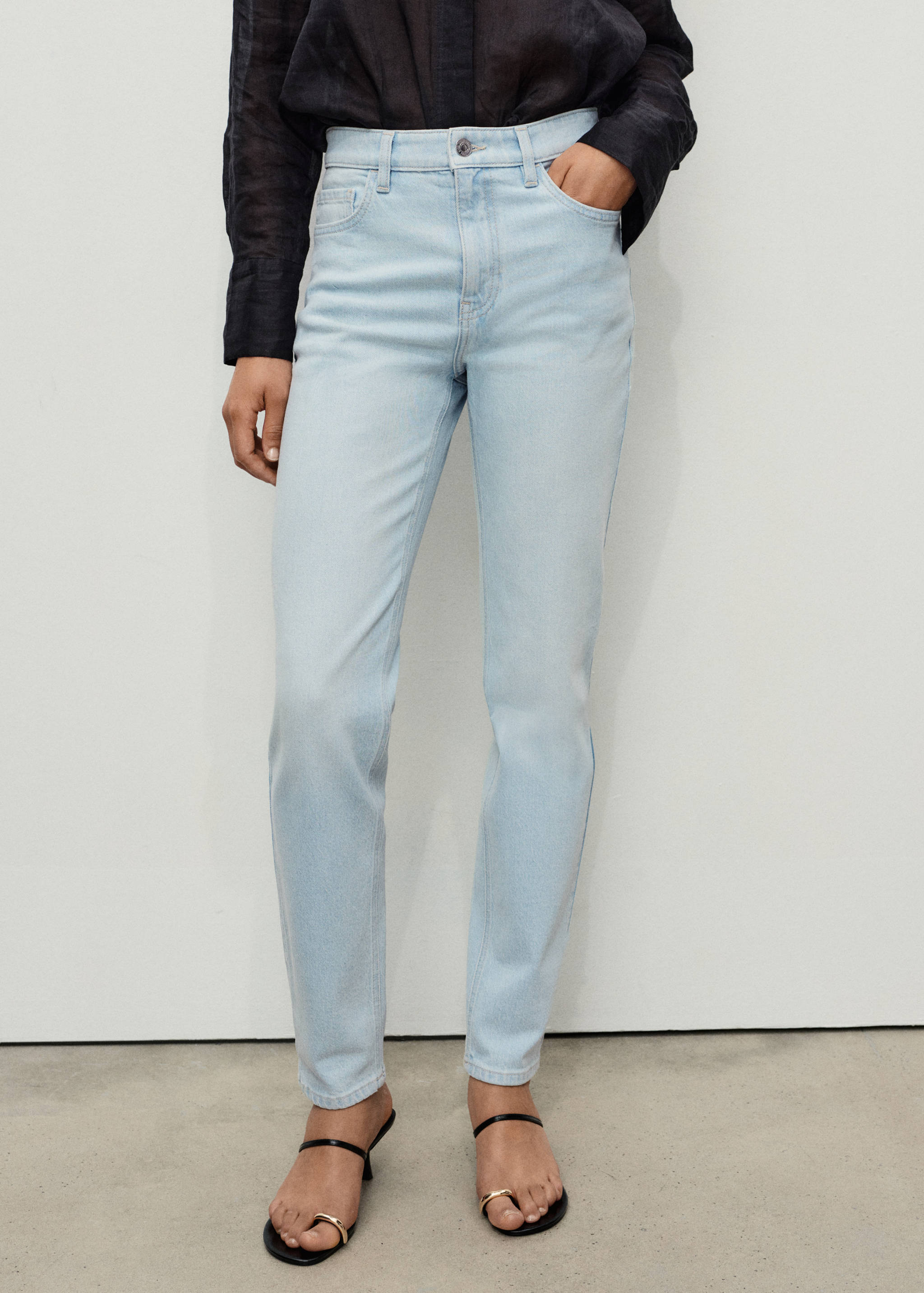 Jean Newmom confort taille haute - Plan moyen